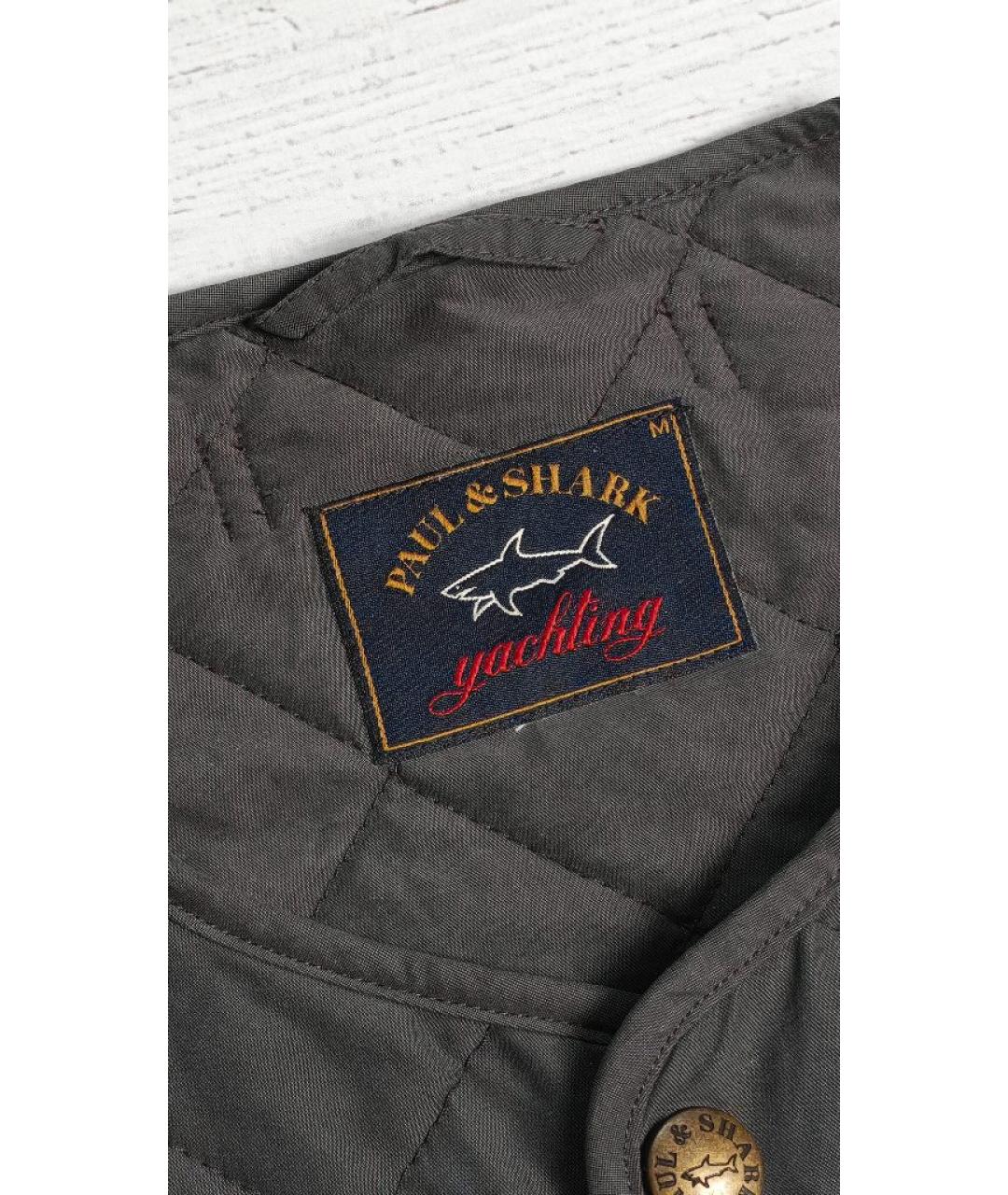 PAUL & SHARK Серый полиэстеровый жилет, фото 3