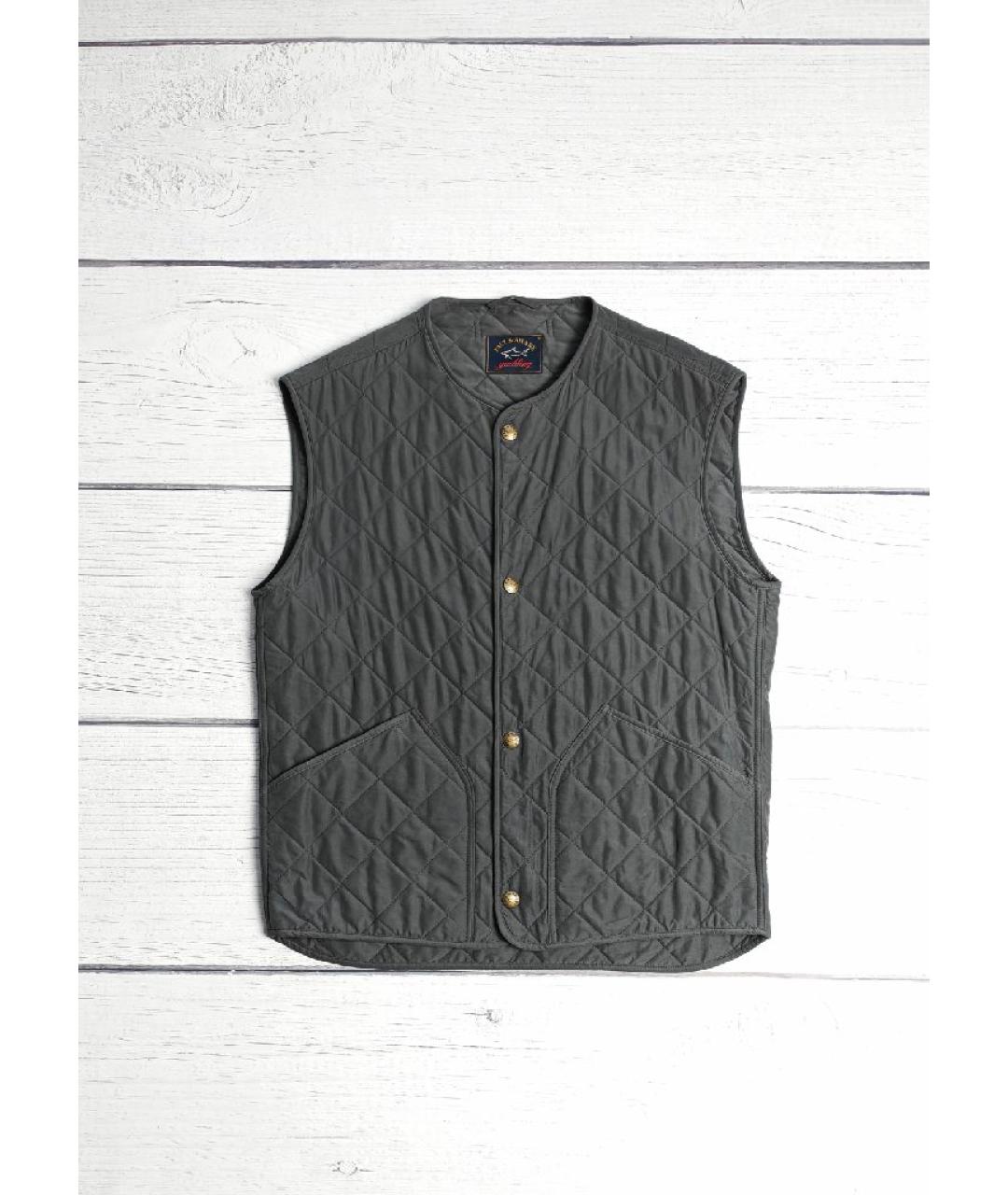 PAUL & SHARK Серый полиэстеровый жилет, фото 7