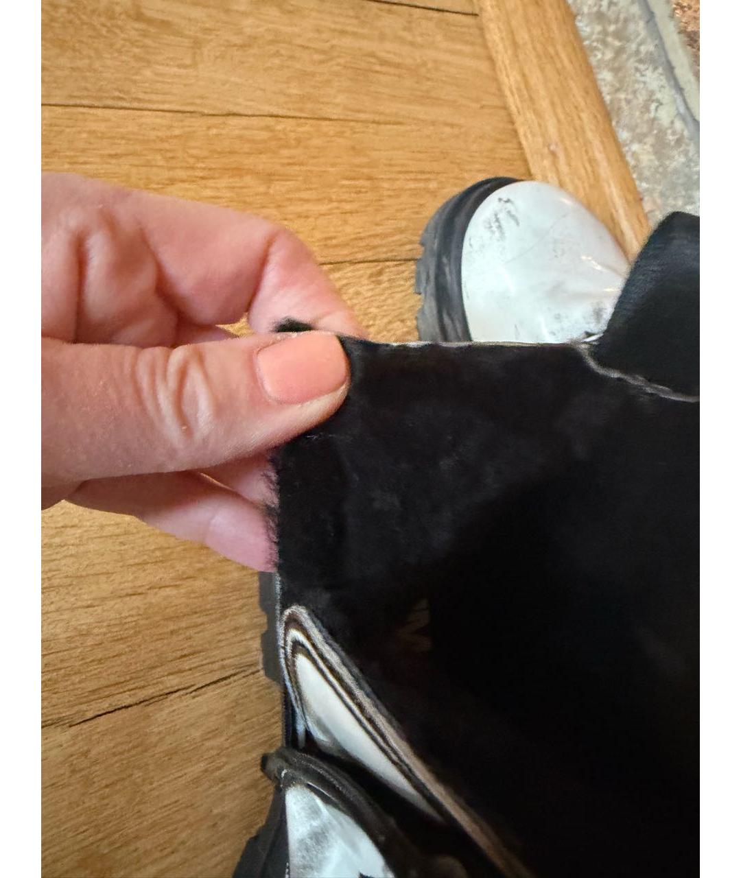 MAISON MARGIELA Белые кожаные ботинки, фото 5