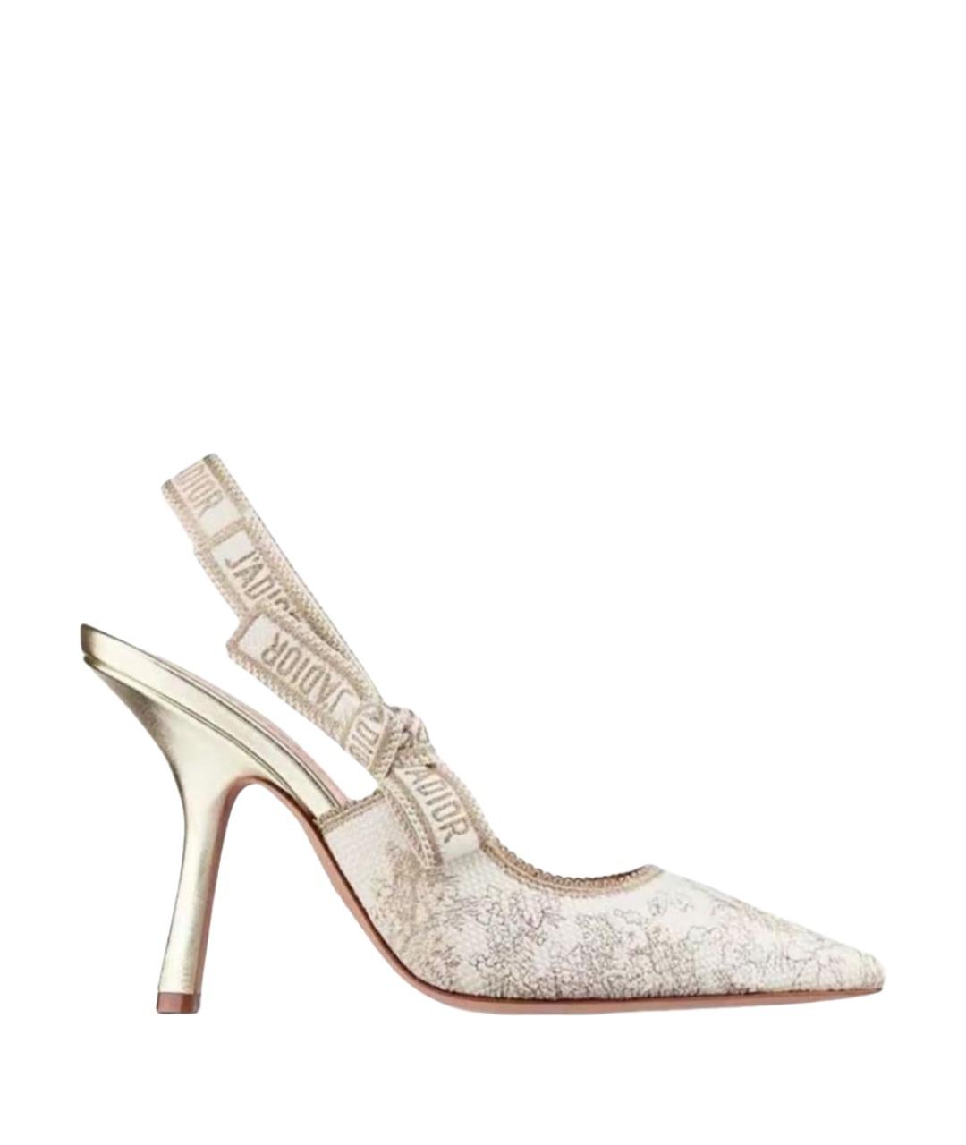 CHRISTIAN DIOR Мульти текстильные туфли, фото 1