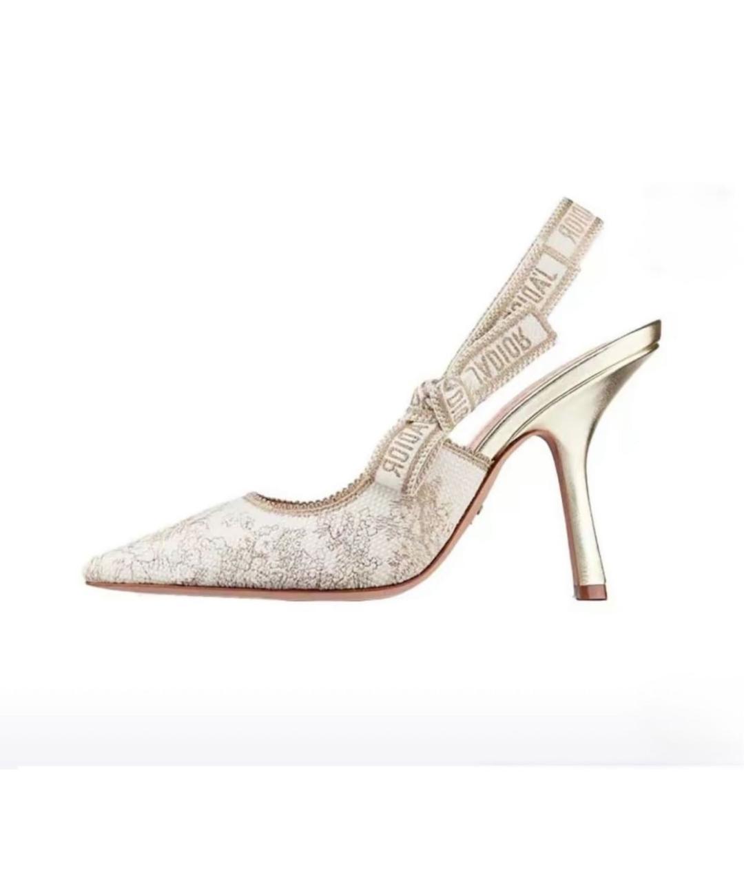 CHRISTIAN DIOR Мульти текстильные туфли, фото 9