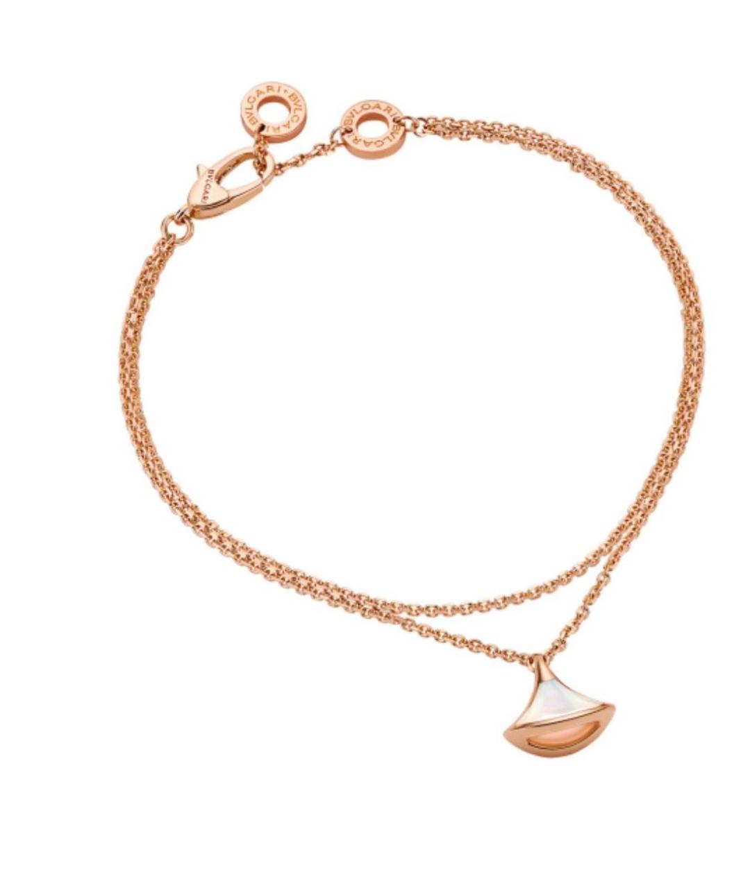 BVLGARI Белый браслет из розового золота, фото 1