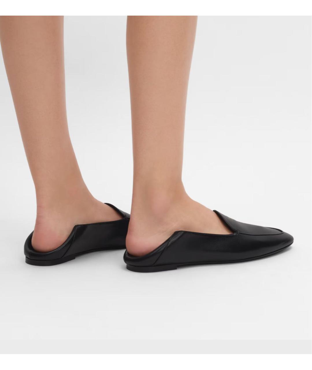 CELINE Черные кожаные мокасины, фото 4