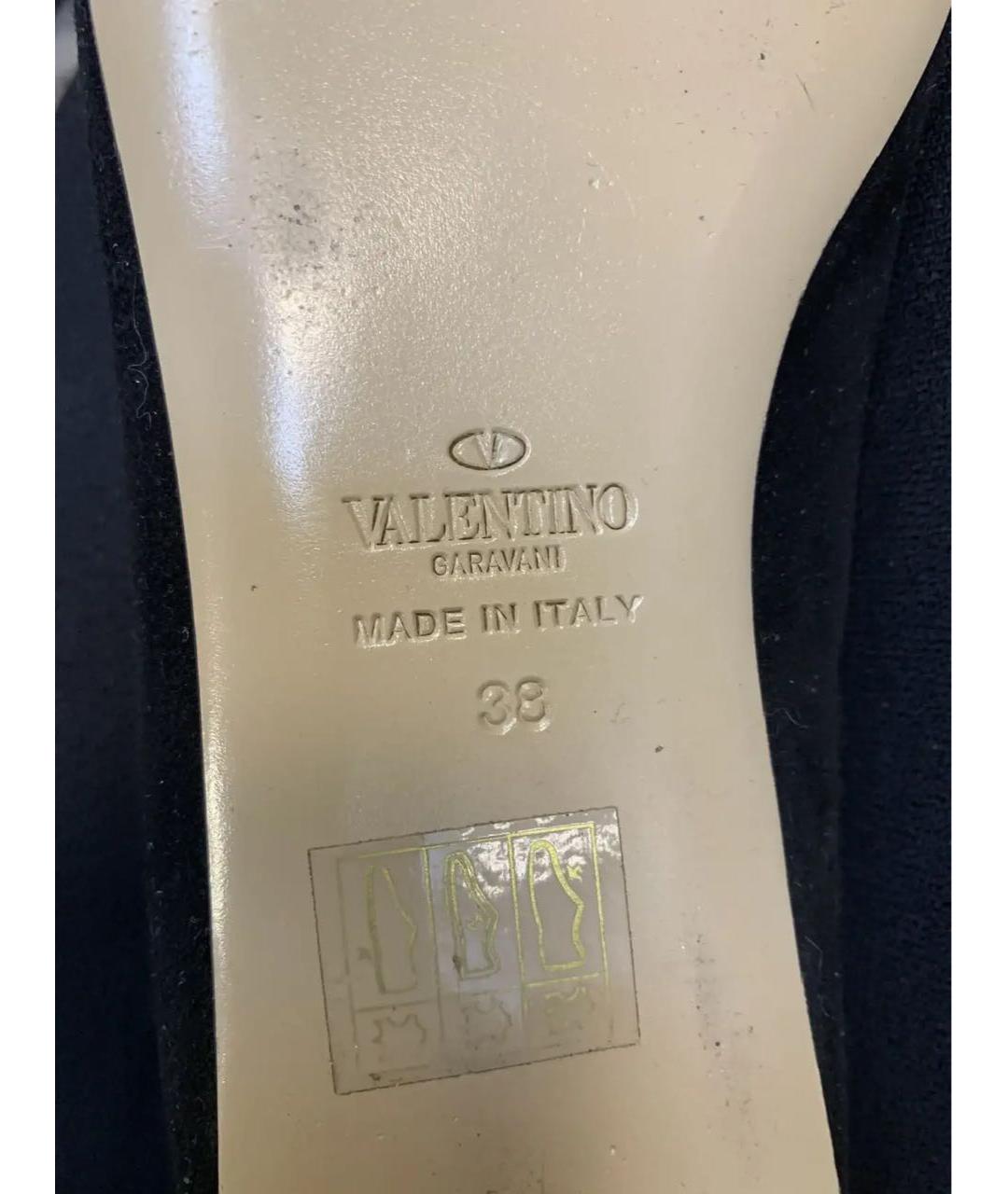 VALENTINO Черные замшевые балетки, фото 5