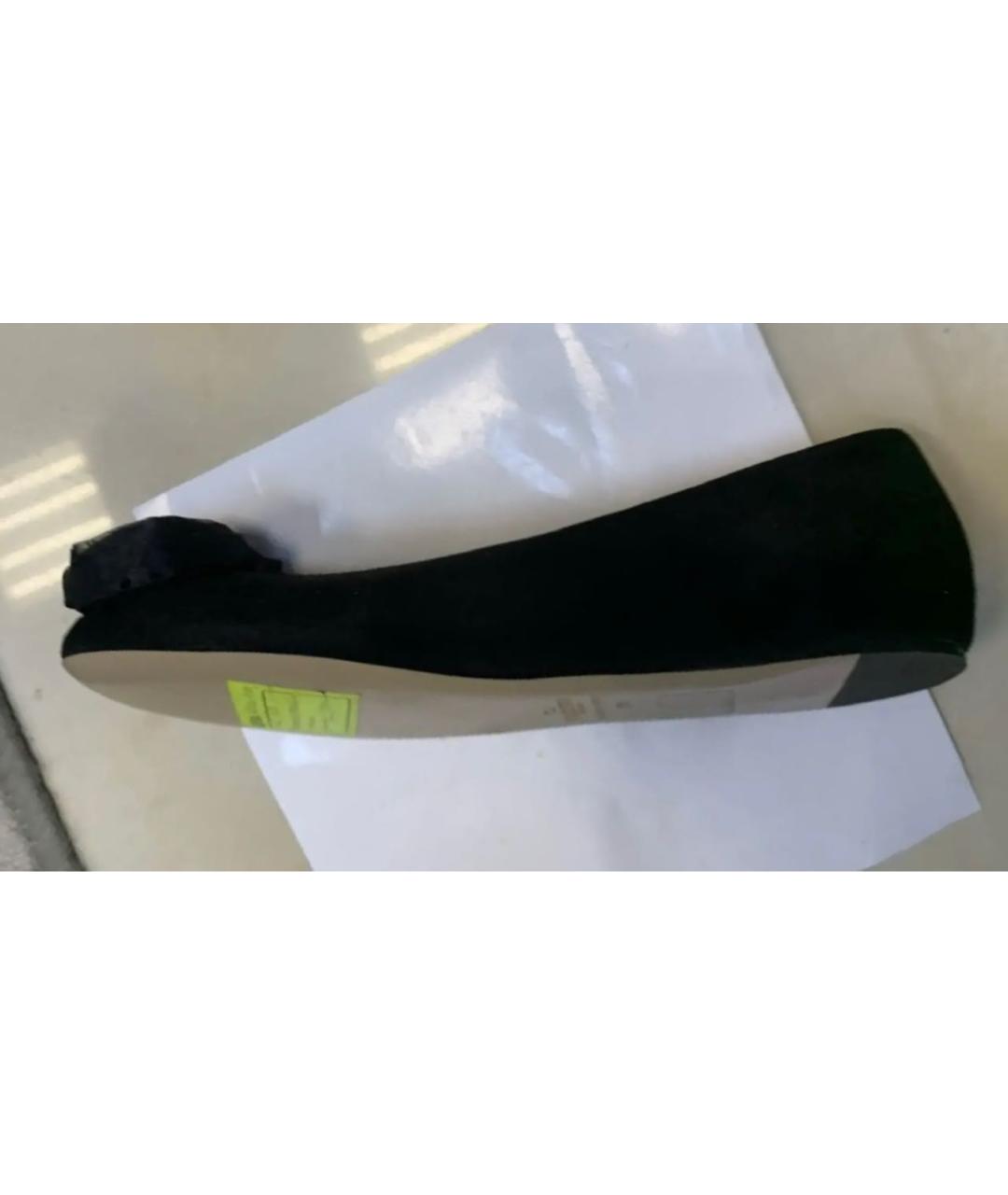 VALENTINO Черные замшевые балетки, фото 3