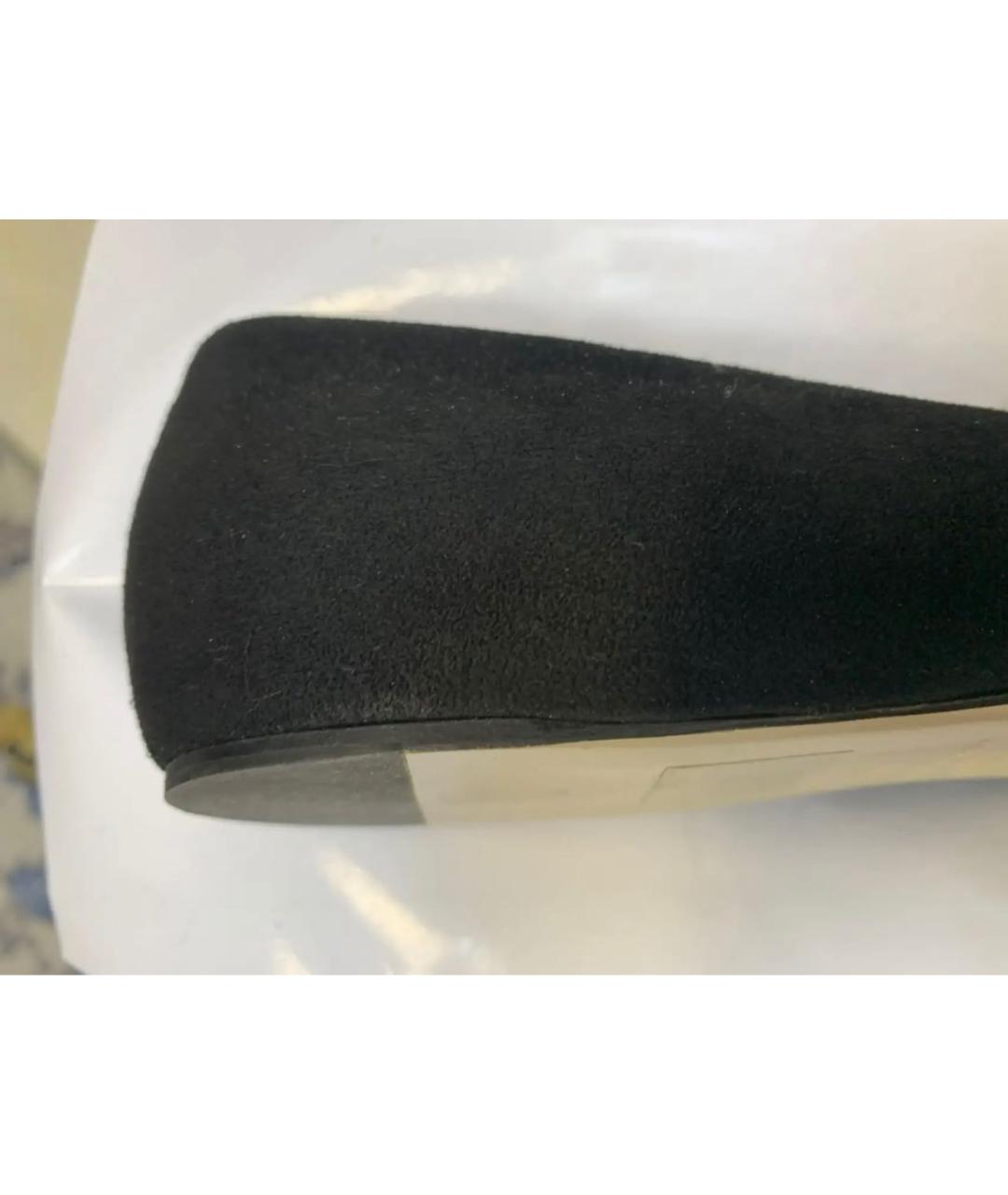 VALENTINO Черные замшевые балетки, фото 4