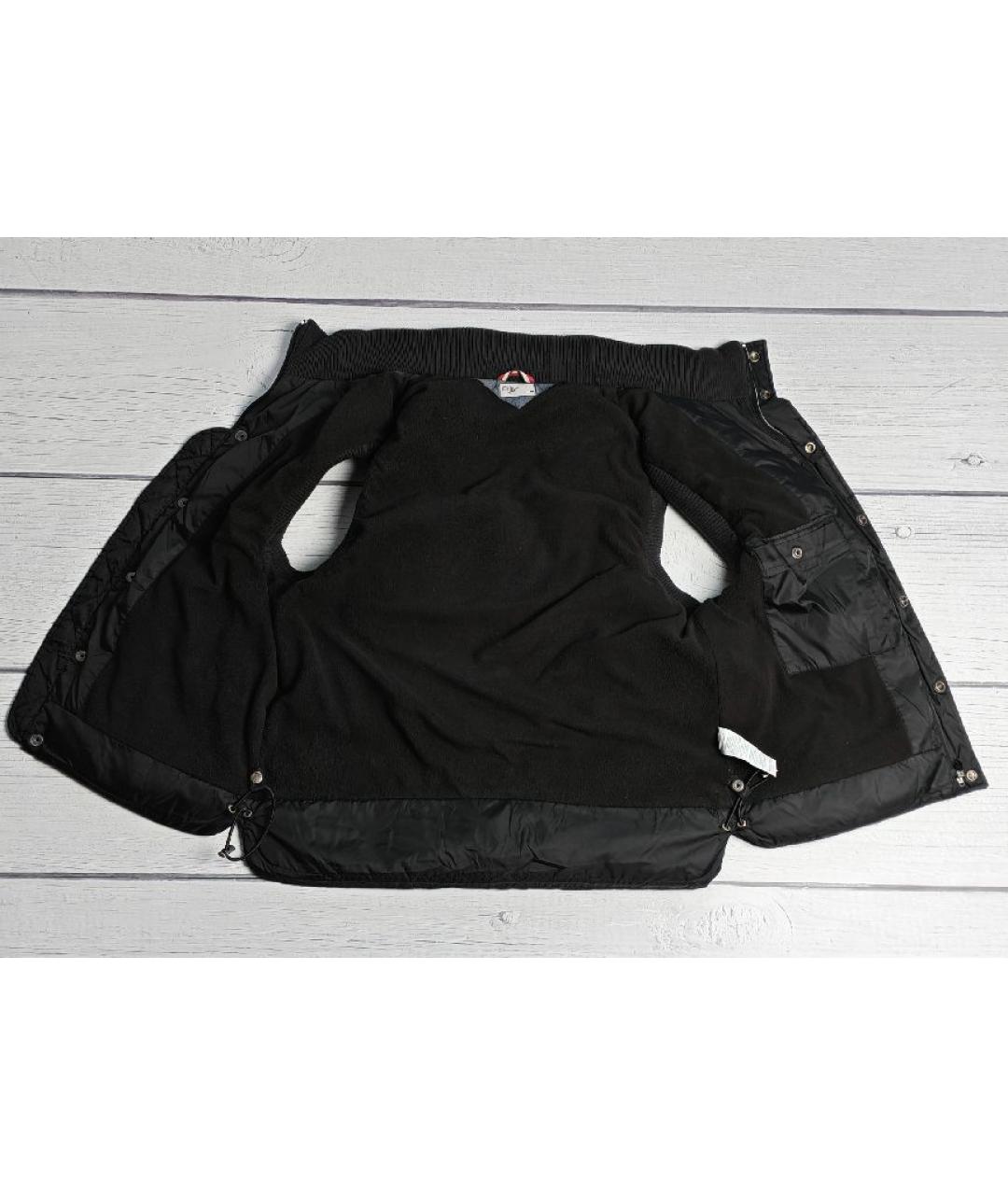 TOMMY HILFIGER Черный полиэстеровый жилет, фото 3