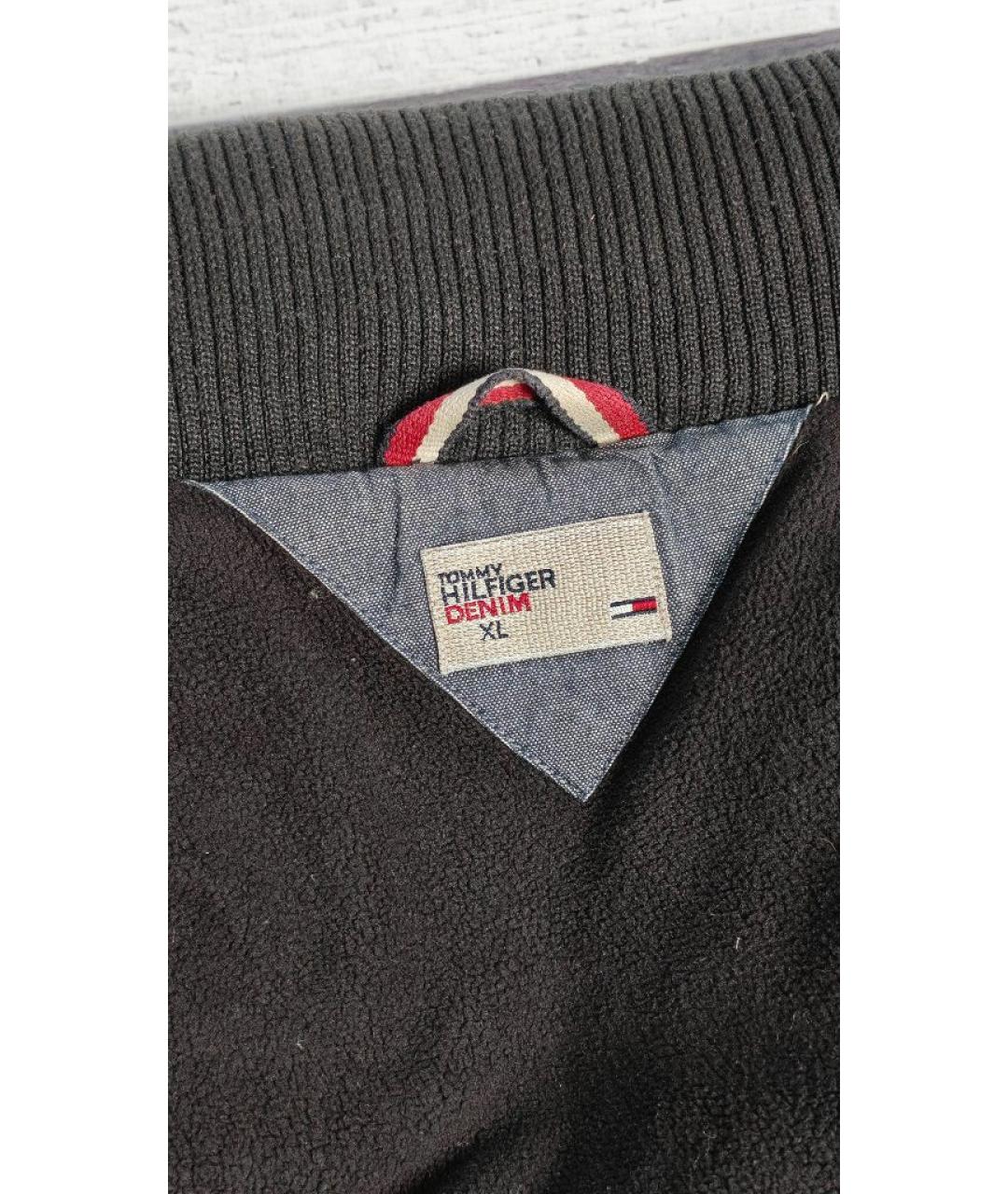 TOMMY HILFIGER Черный полиэстеровый жилет, фото 4