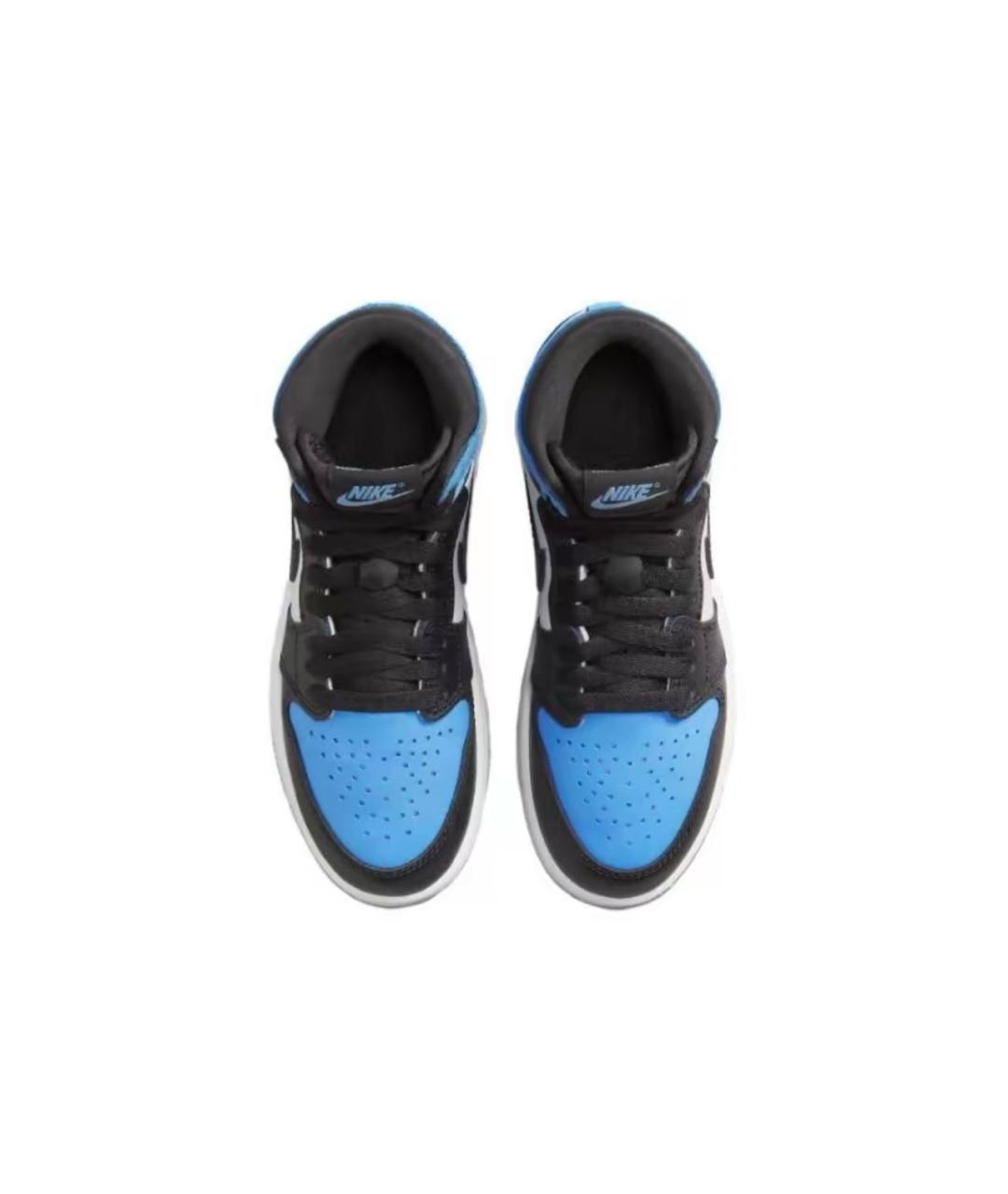 JORDAN Синие кожаные кеды, фото 3