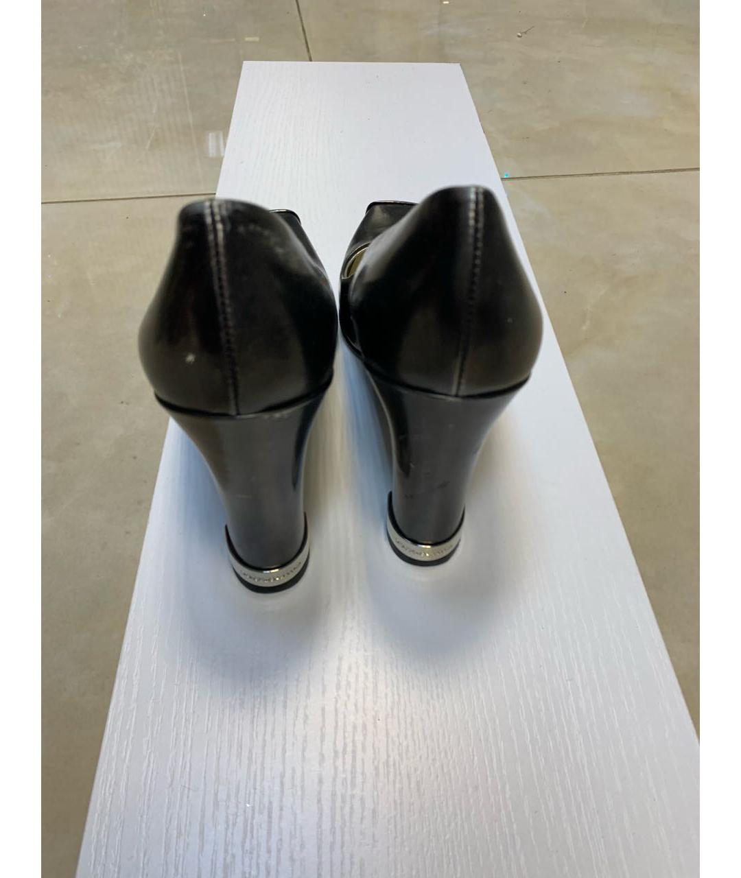 DOLCE&GABBANA Антрацитовые туфли из лакированной кожи, фото 3