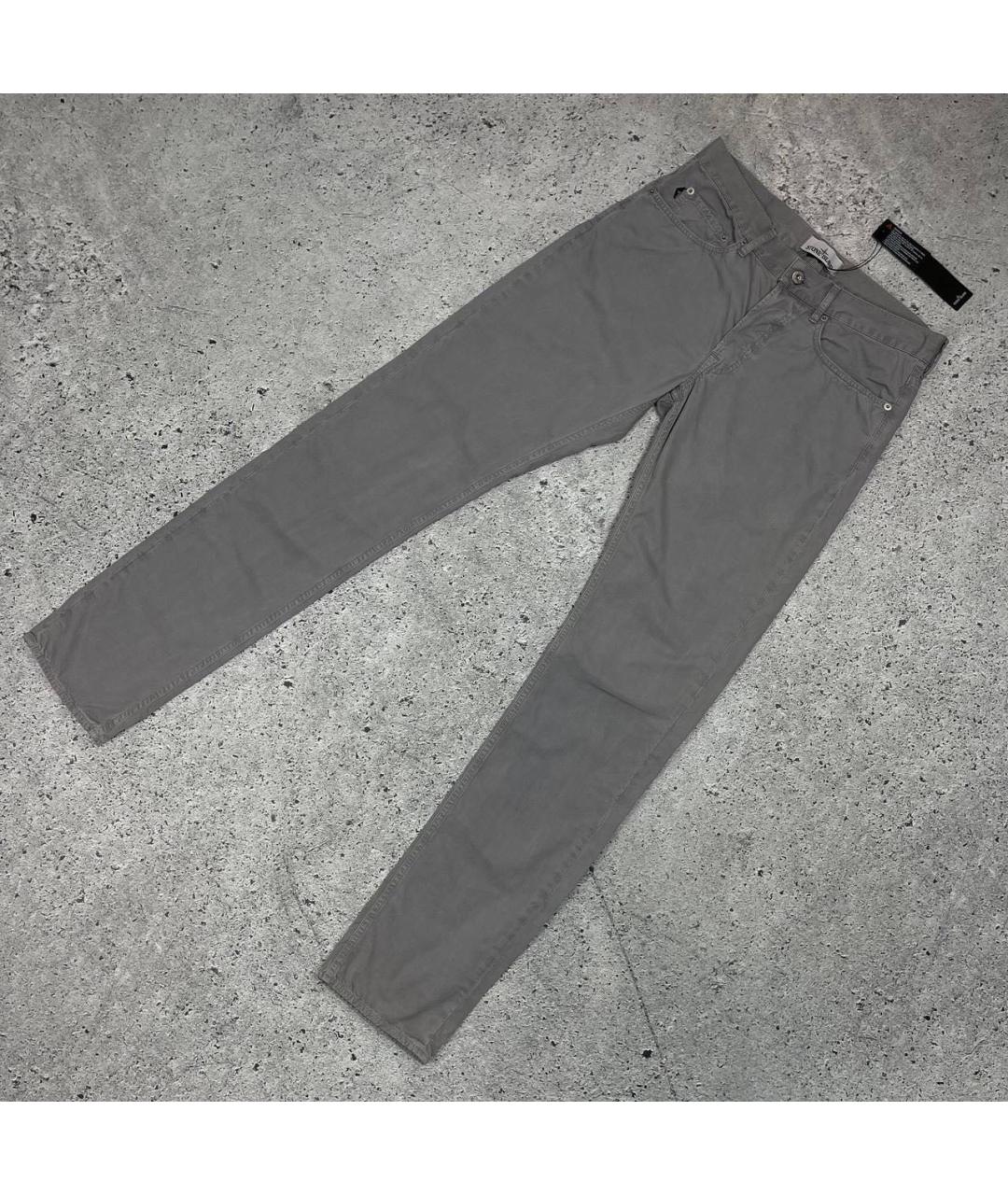 STONE ISLAND Серые повседневные брюки, фото 2