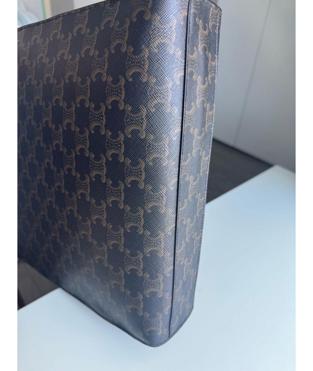 CELINE Коричневая сумка с короткими ручками, фото 8