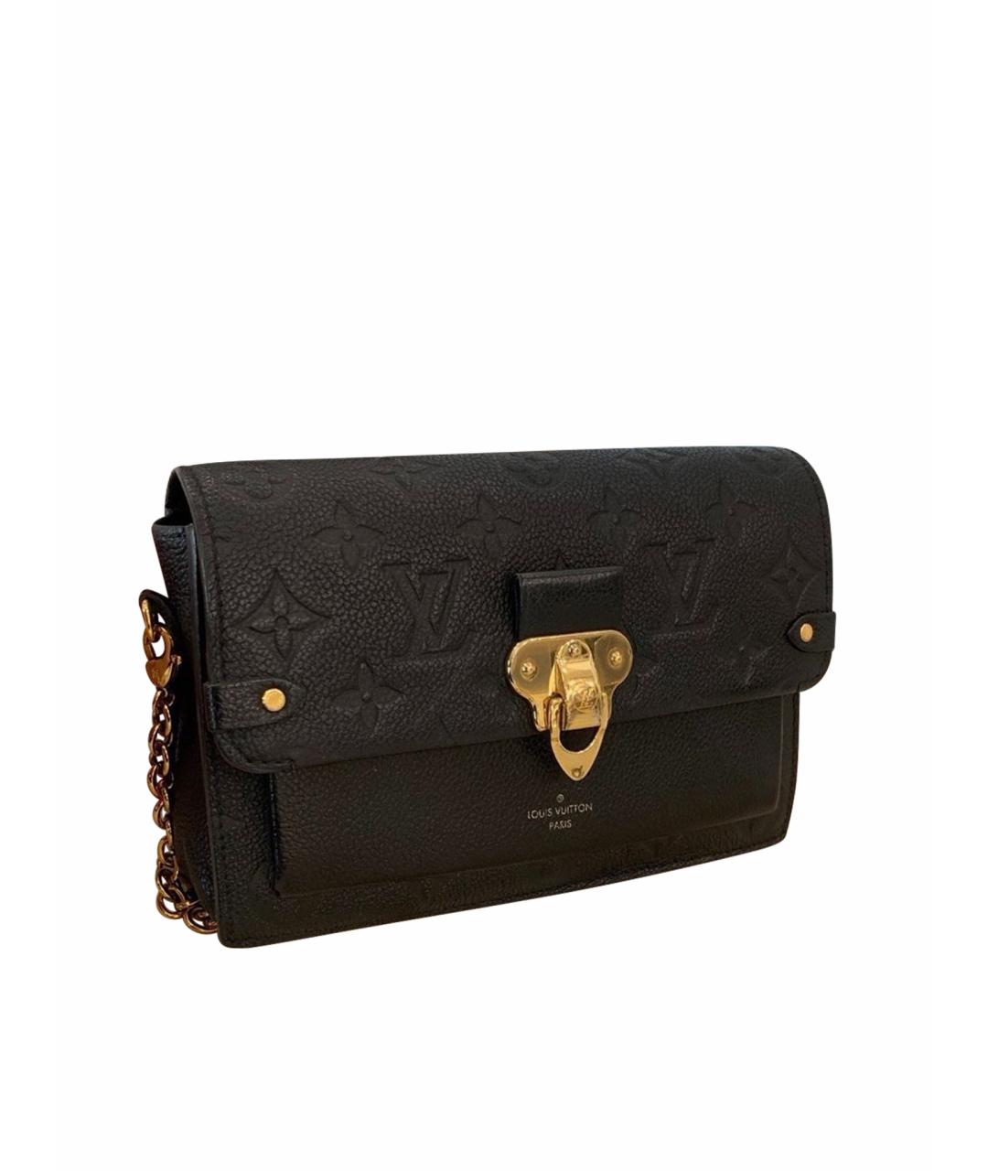 LOUIS VUITTON Черная кожаная сумка через плечо, фото 1