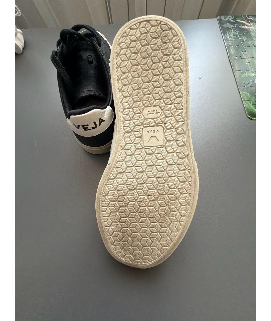 VEJA Черные кожаные кеды, фото 5