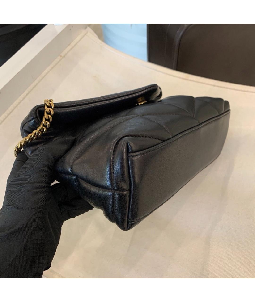 SAINT LAURENT Черная кожаная сумка через плечо, фото 5