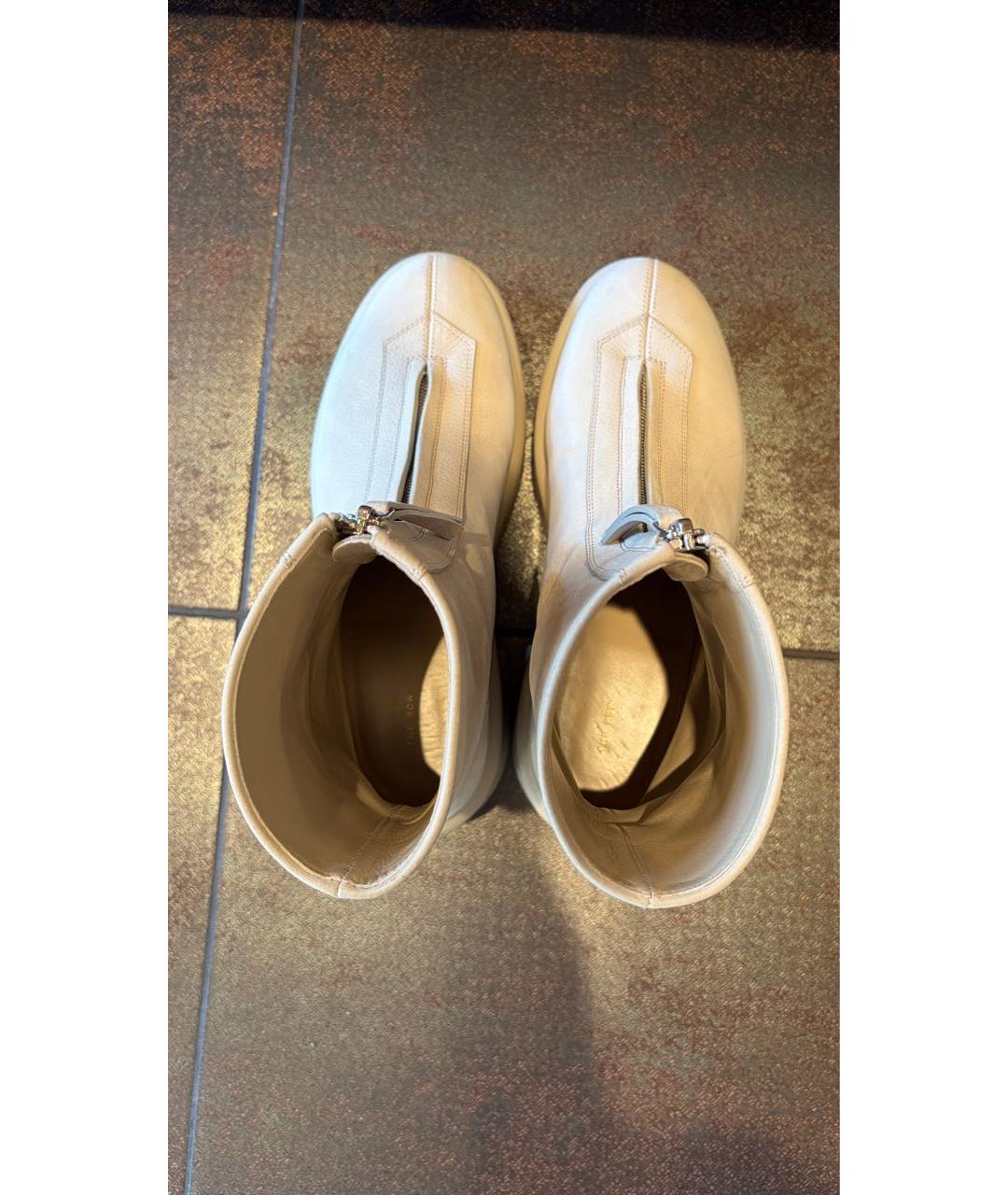 THE ROW Бежевые нубуковые полусапоги, фото 3