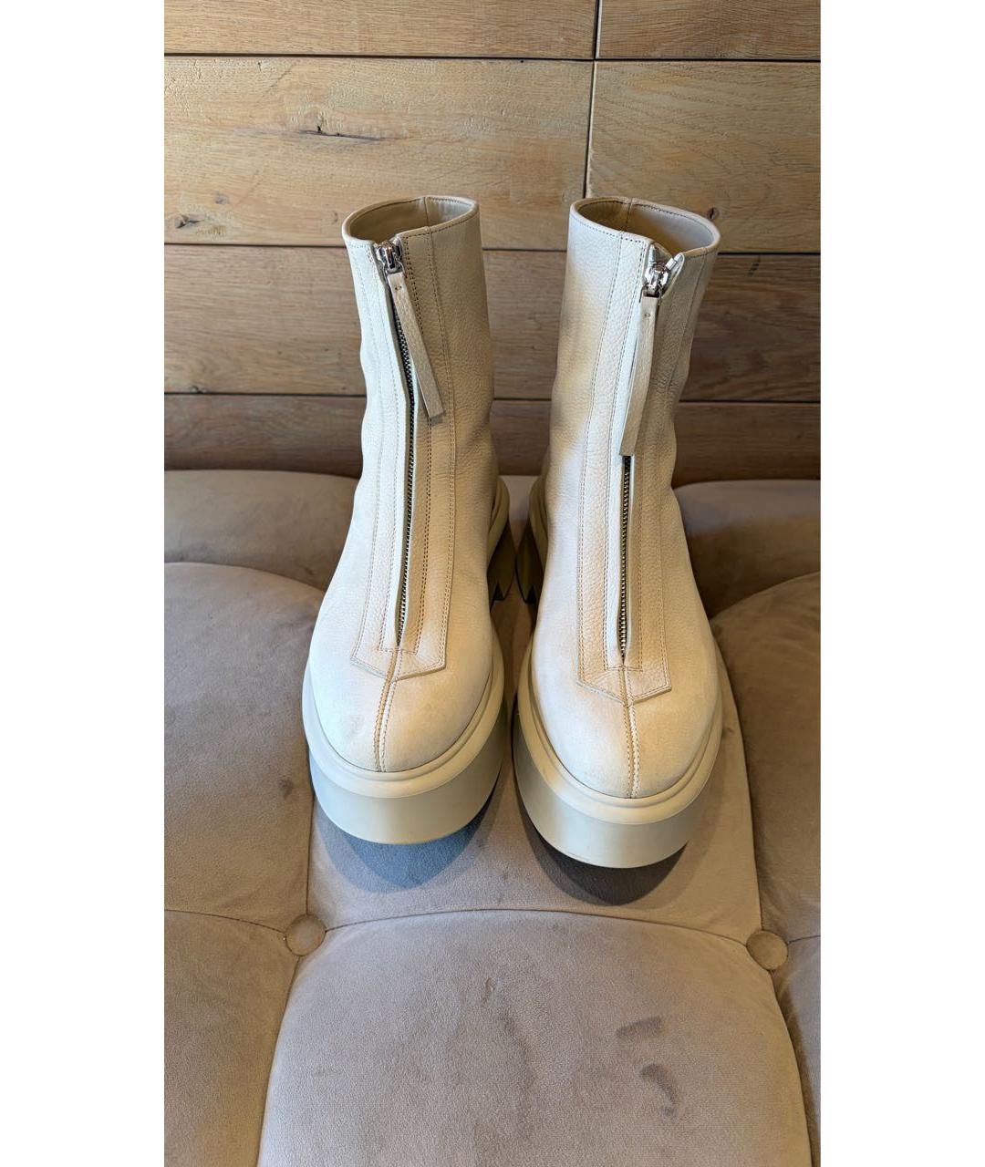 THE ROW Бежевые нубуковые полусапоги, фото 2