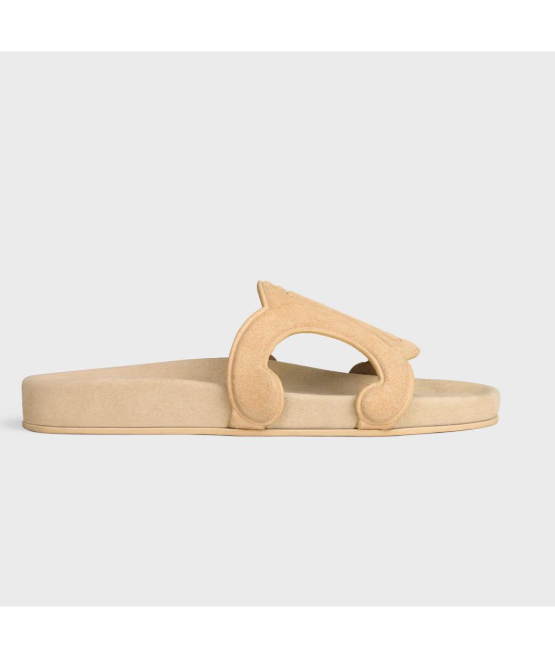 CELINE Бежевые мюли, фото 5