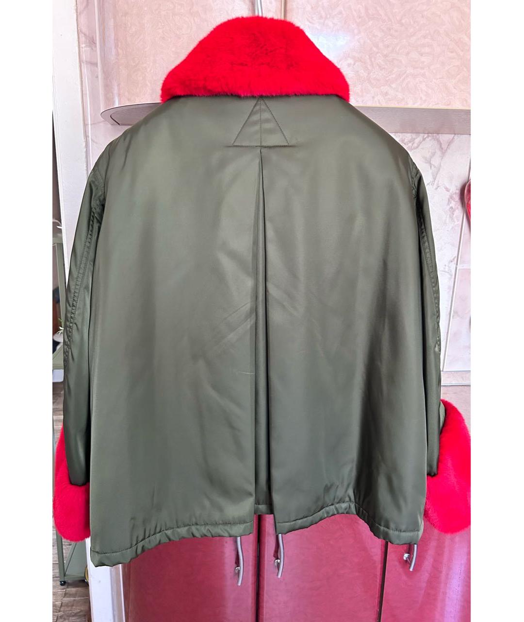 GUCCI Зеленая полиамидовая куртка, фото 2