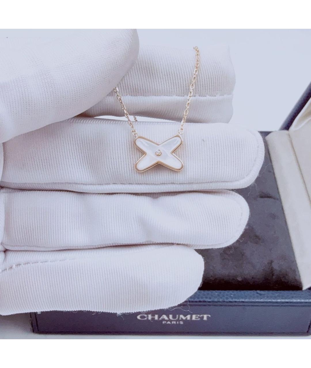 CHAUMET Белое колье из розового золота, фото 4
