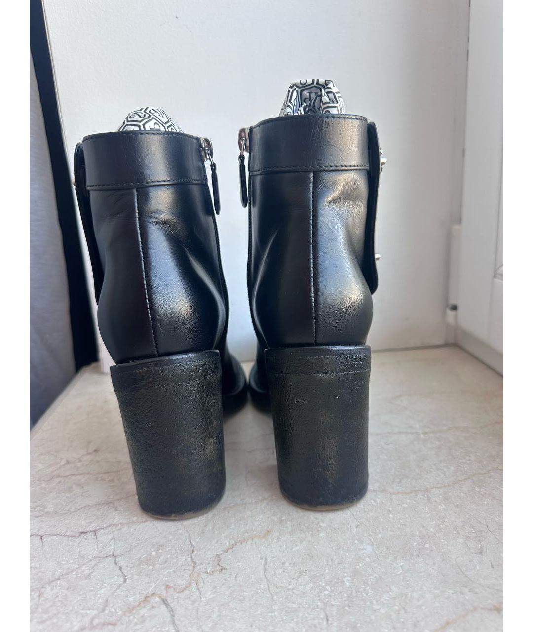 CHANEL Черные кожаные ботильоны, фото 4