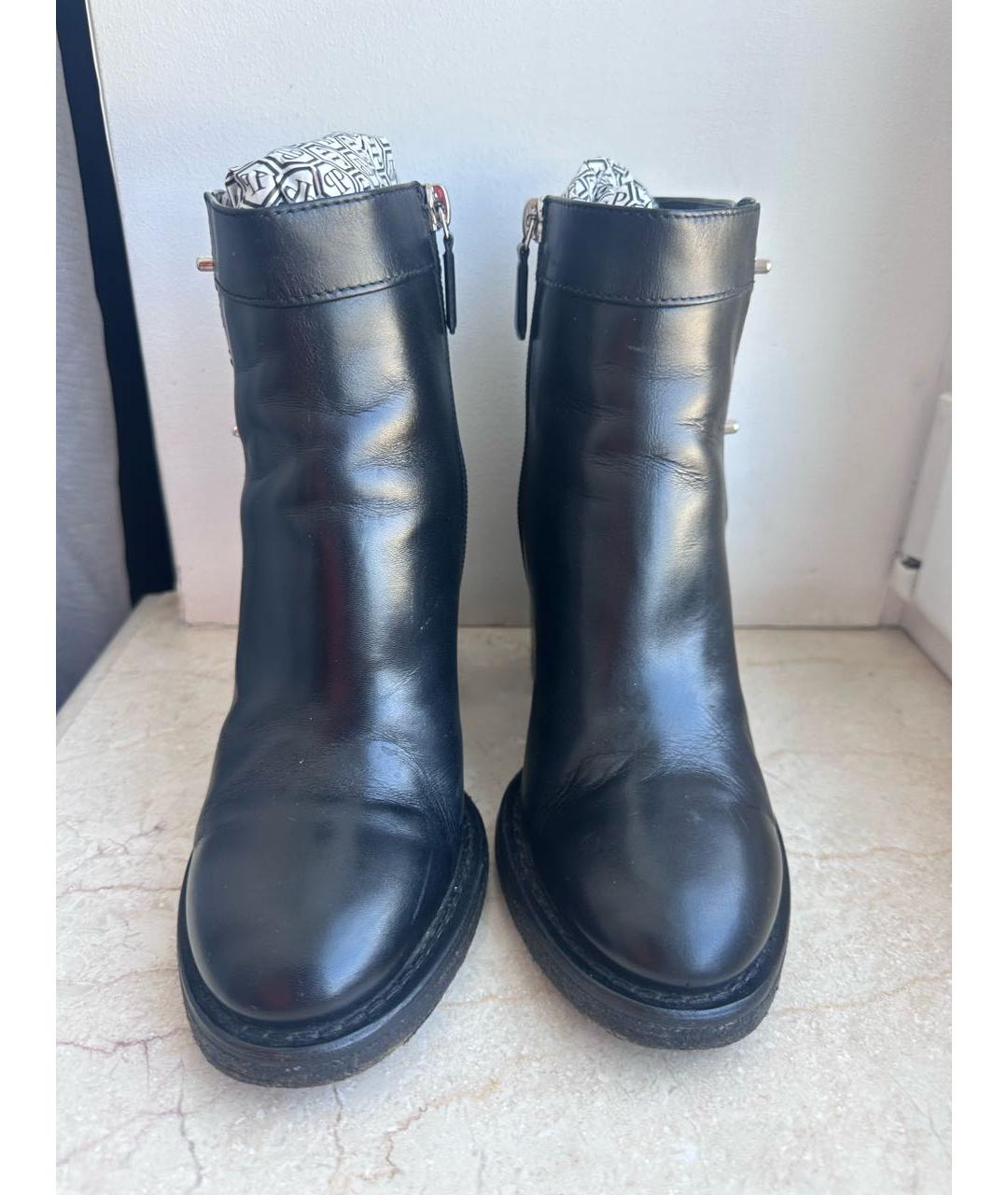 CHANEL Черные кожаные ботильоны, фото 2