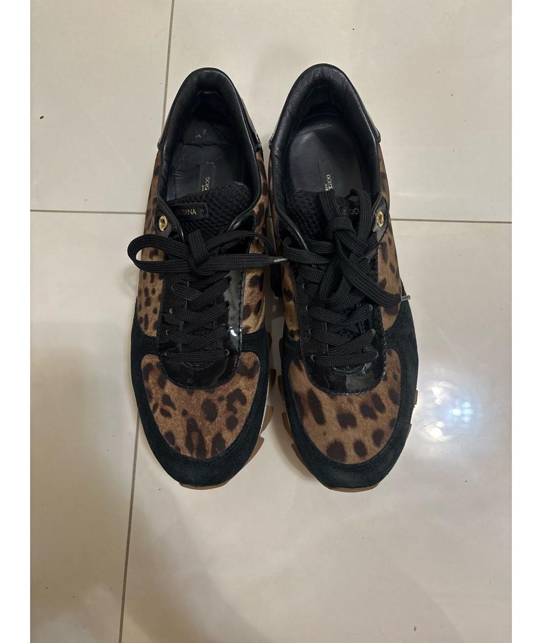 DOLCE&GABBANA Мульти замшевые кроссовки, фото 2