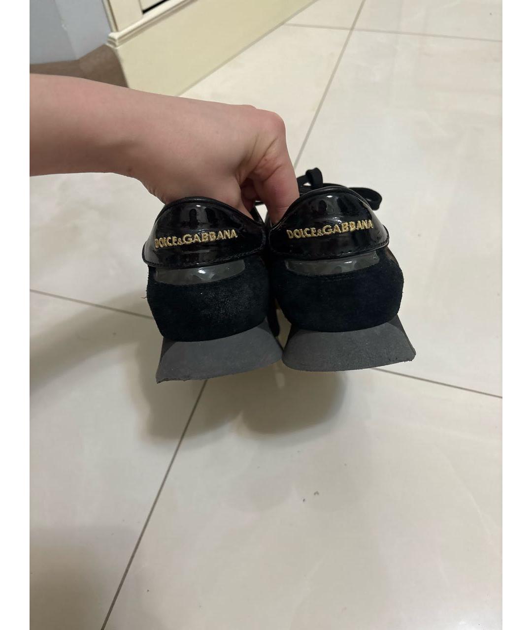 DOLCE&GABBANA Мульти замшевые кроссовки, фото 3