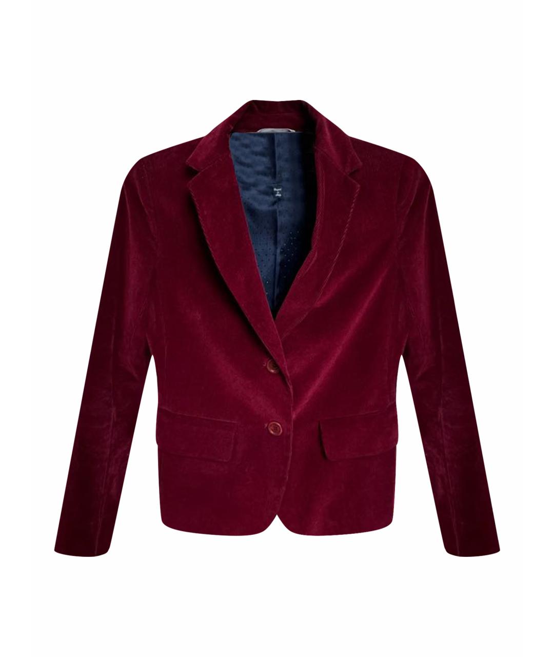 WEEKEND MAX MARA Бордовый хлопковый жакет/пиджак, фото 1