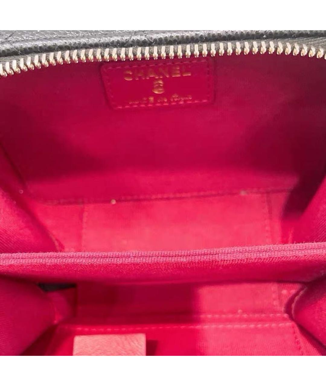 CHANEL Черная кожаная сумка через плечо, фото 7