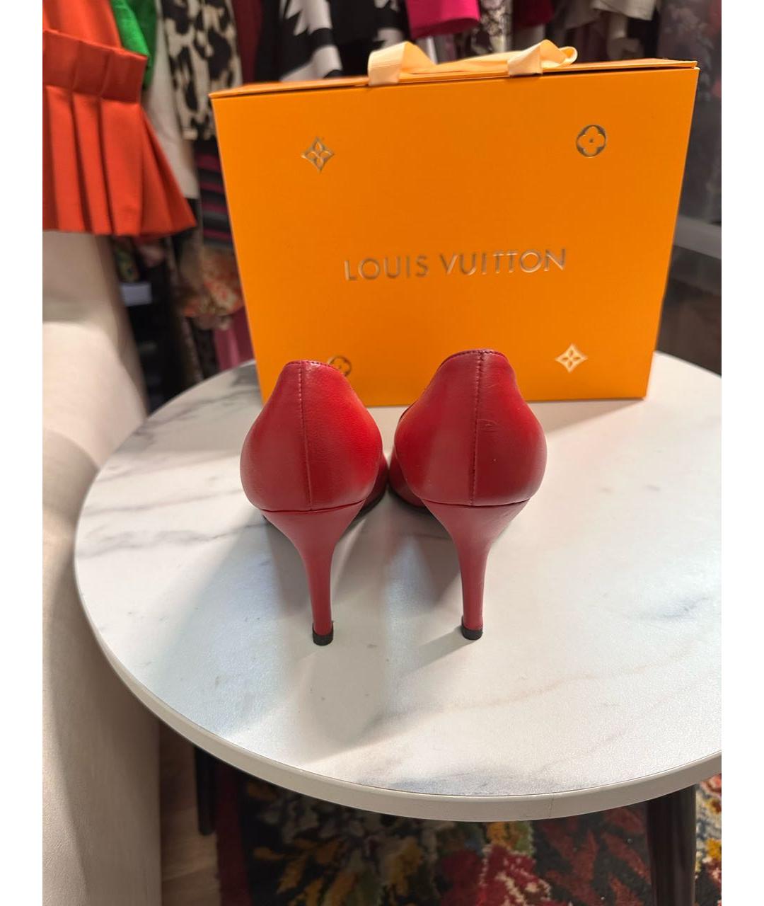 DOLCE&GABBANA Красные кожаные туфли, фото 4