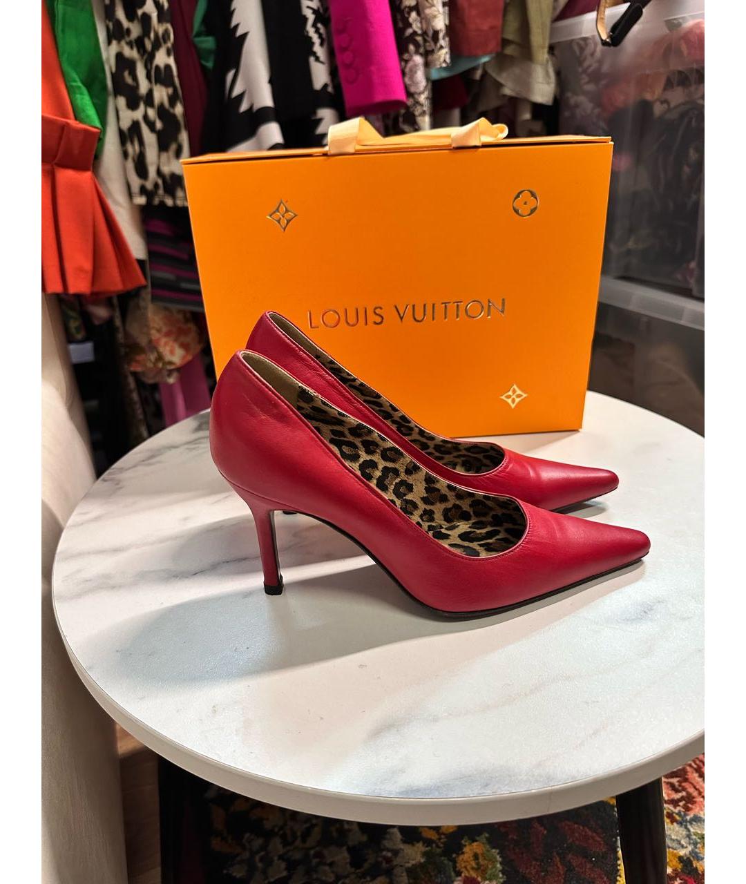 DOLCE&GABBANA Красные кожаные туфли, фото 9