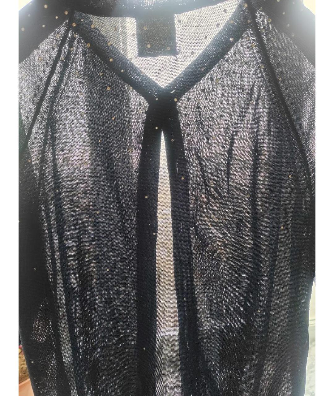 MOSCHINO Темно-синий полиэстеровый джемпер / свитер, фото 6