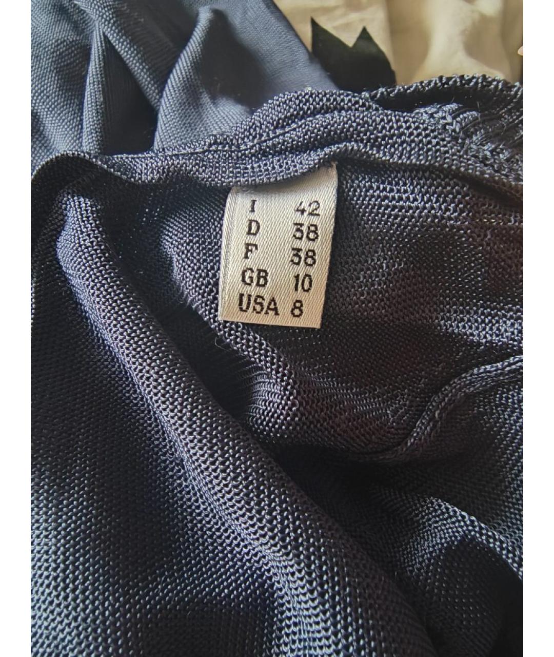MOSCHINO Темно-синий полиэстеровый джемпер / свитер, фото 8