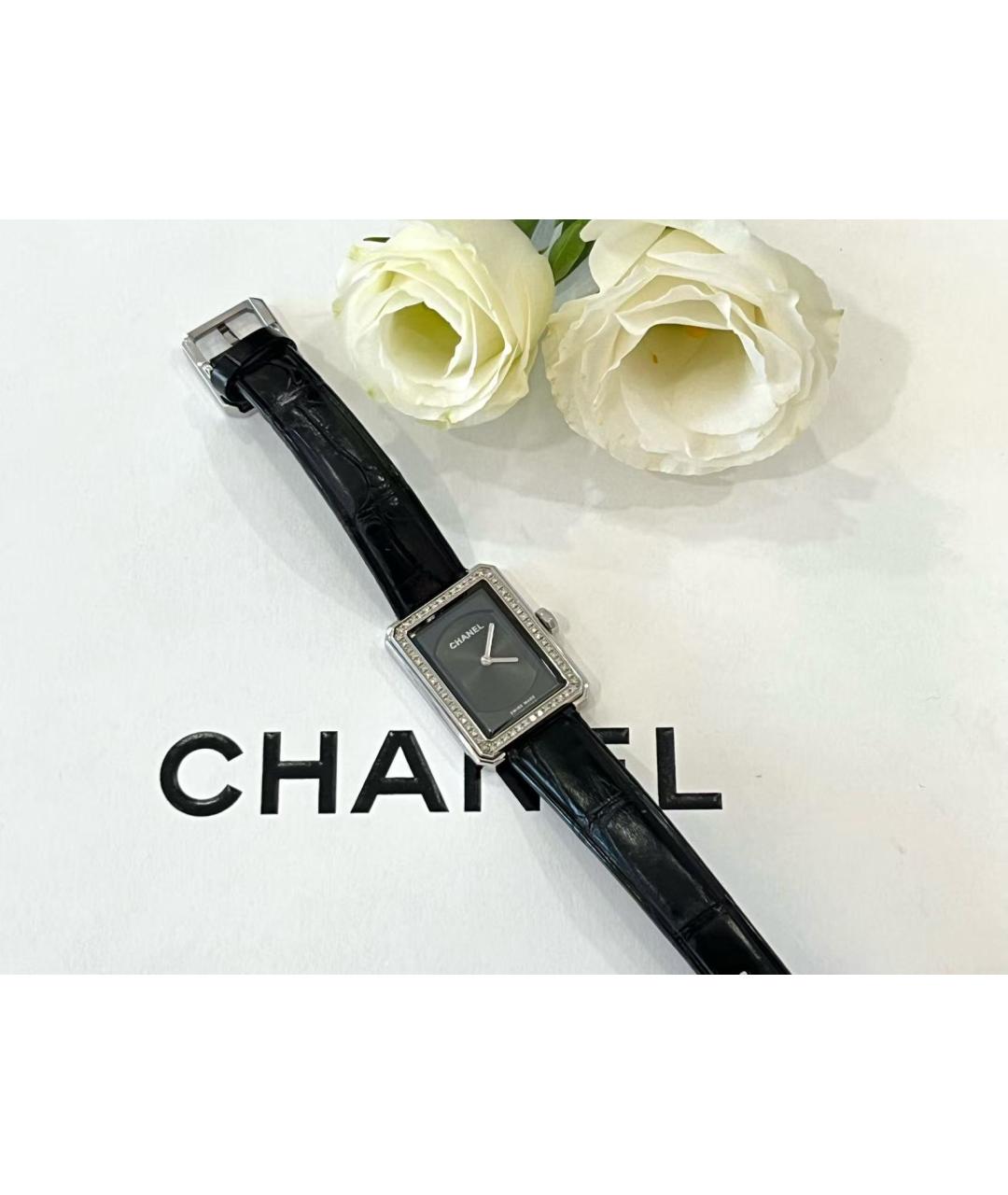 CHANEL Черные часы, фото 3