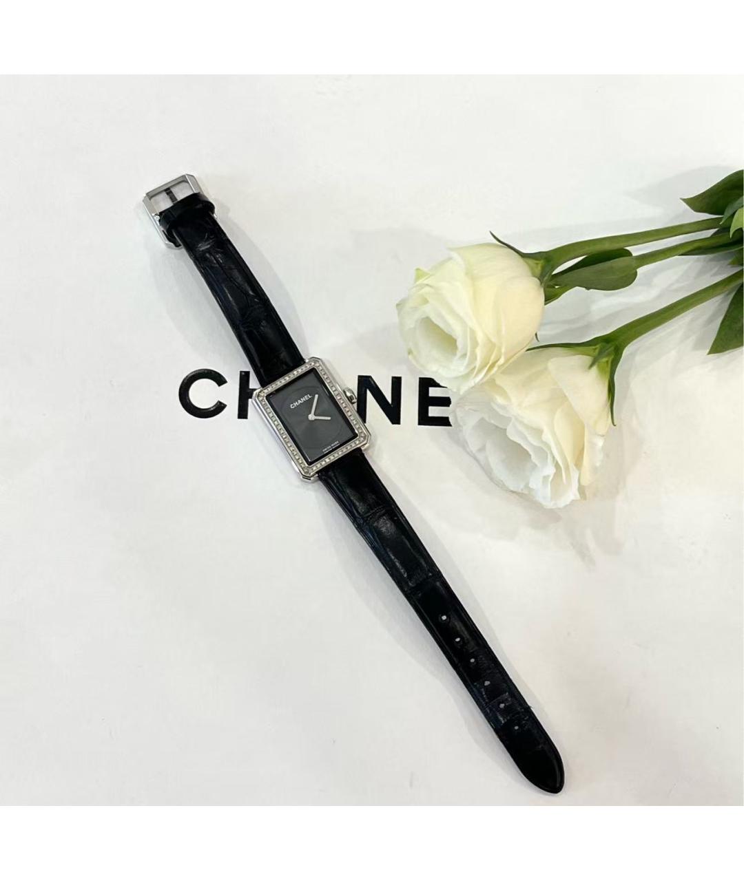 CHANEL Черные часы, фото 4