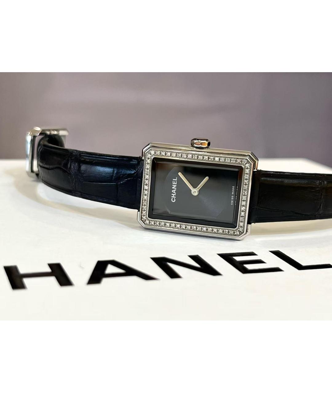 CHANEL Черные часы, фото 2