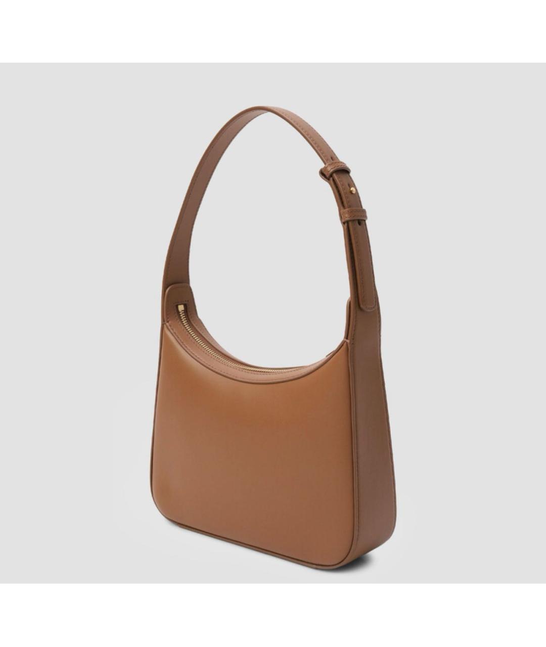 DOLCE&GABBANA Коричневая кожаная сумка с короткими ручками, фото 2