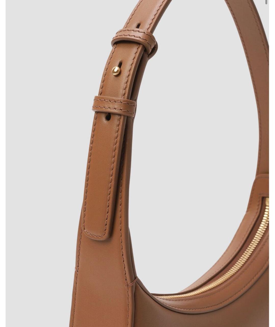 DOLCE&GABBANA Коричневая кожаная сумка с короткими ручками, фото 3