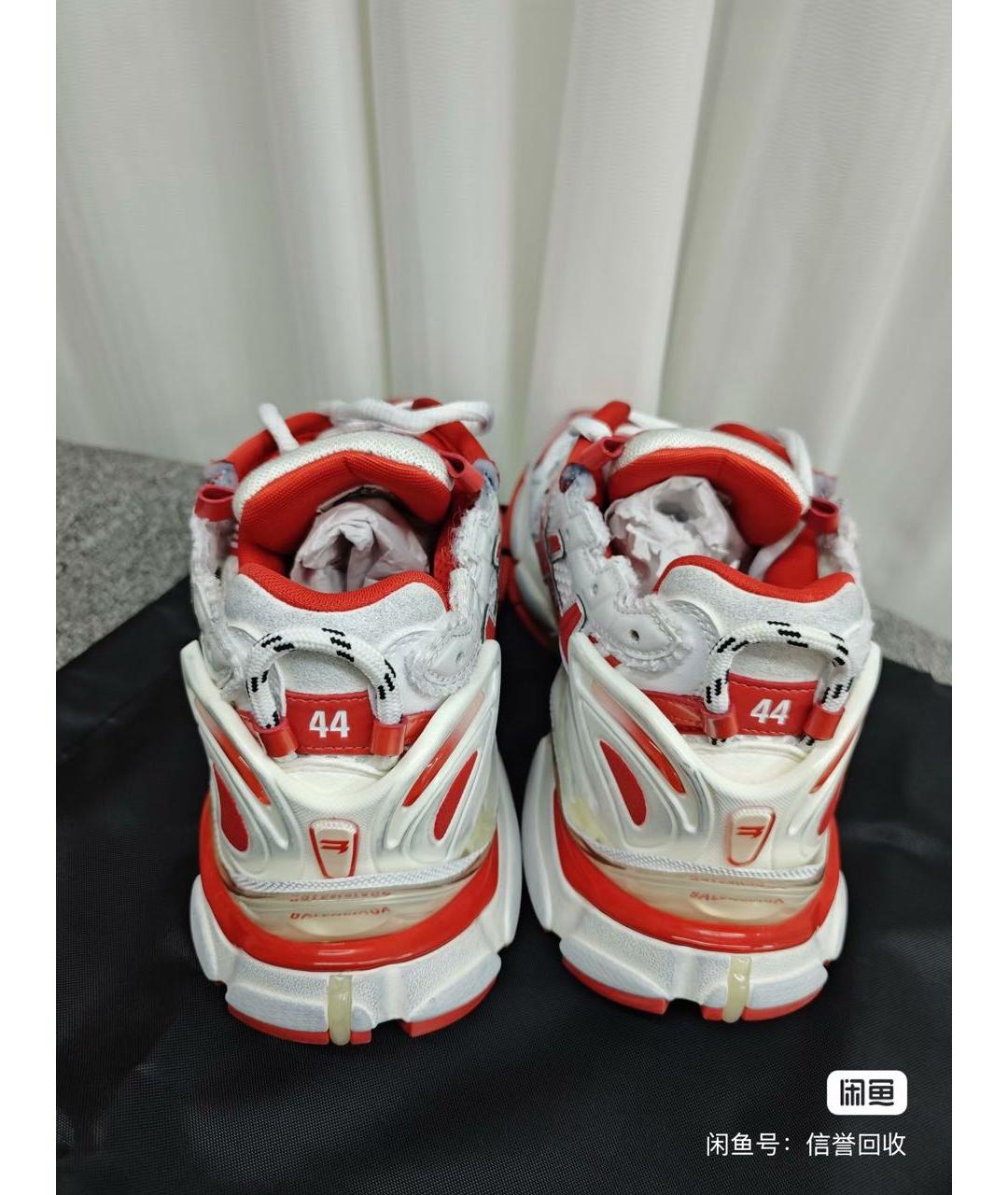 BALENCIAGA Красные низкие кроссовки / кеды, фото 4