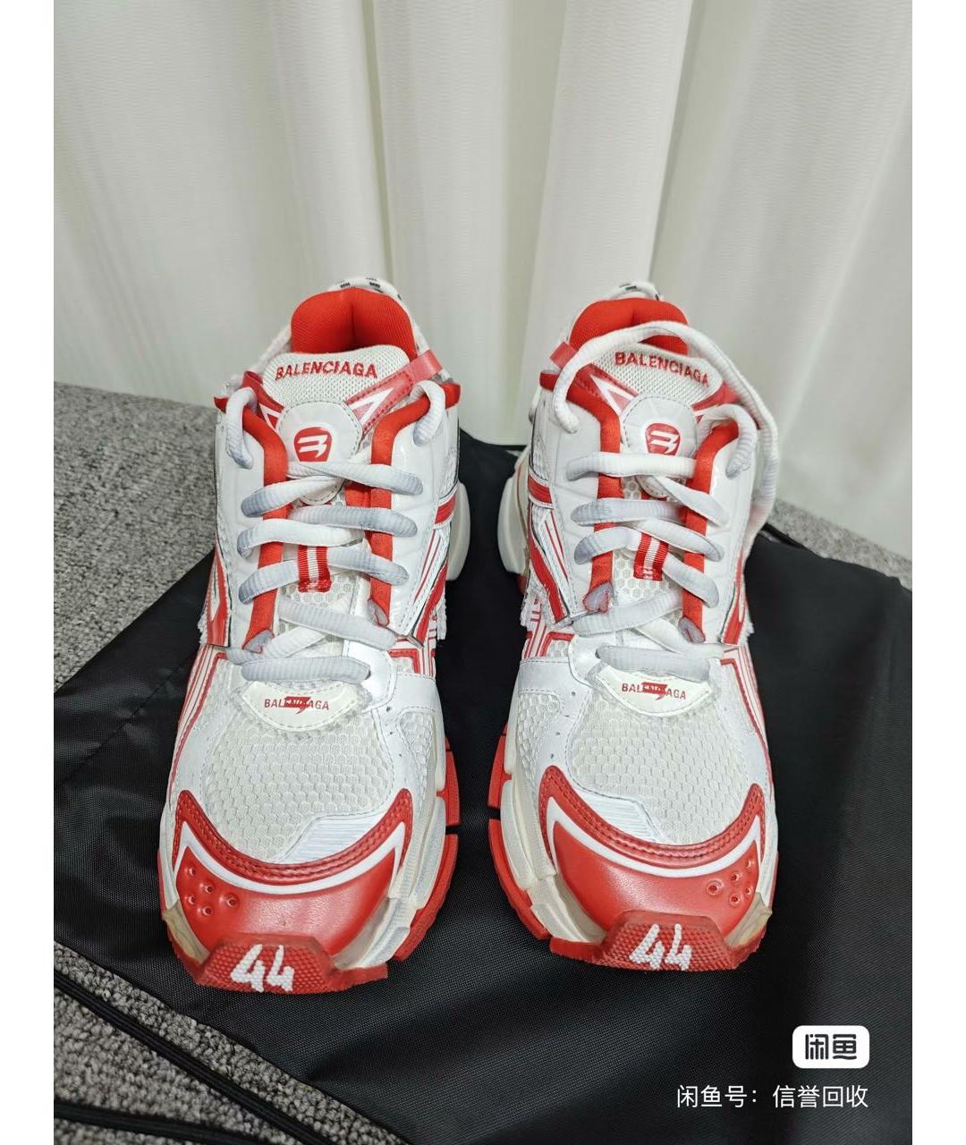 BALENCIAGA Красные низкие кроссовки / кеды, фото 2