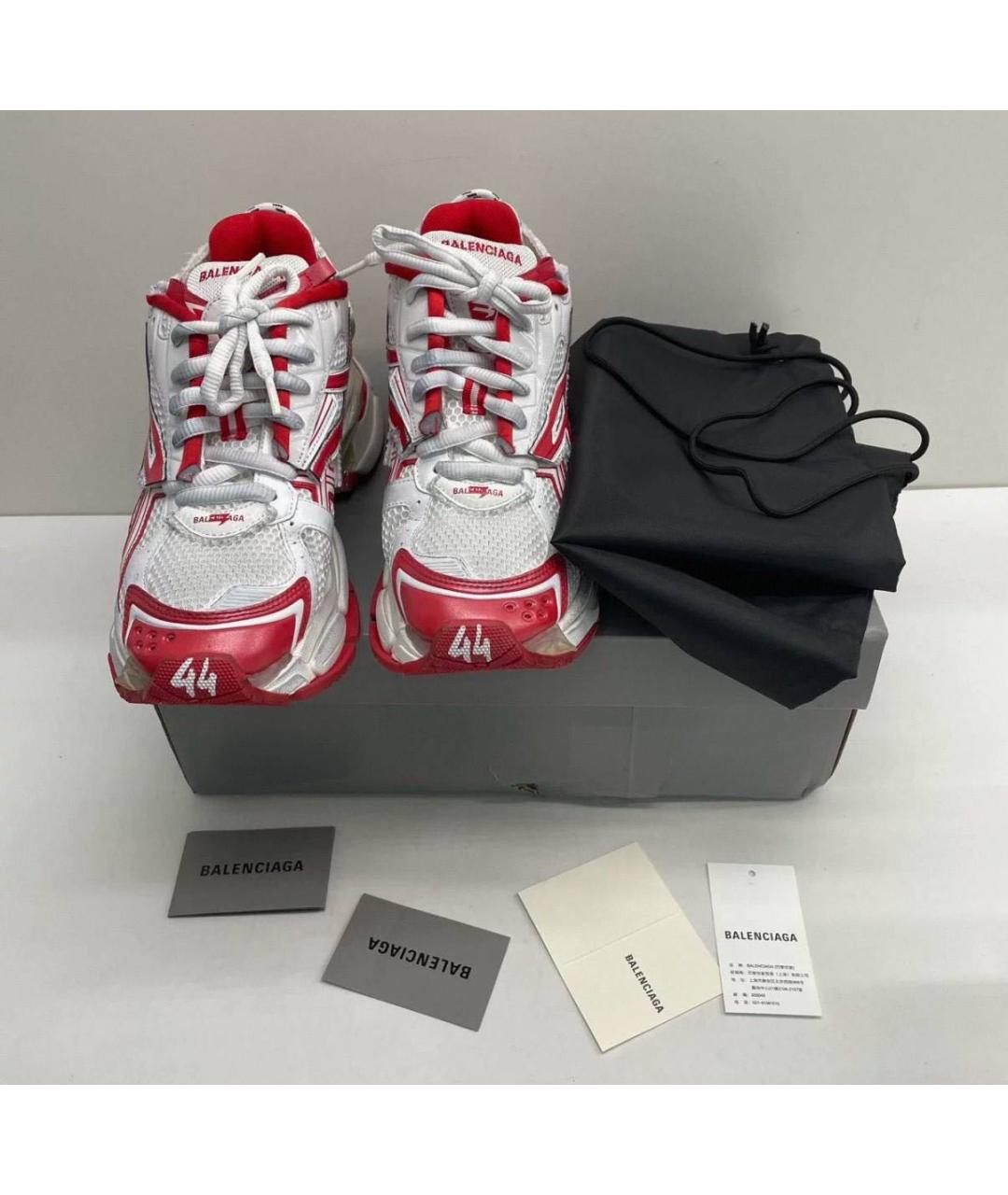 BALENCIAGA Красные низкие кроссовки / кеды, фото 5