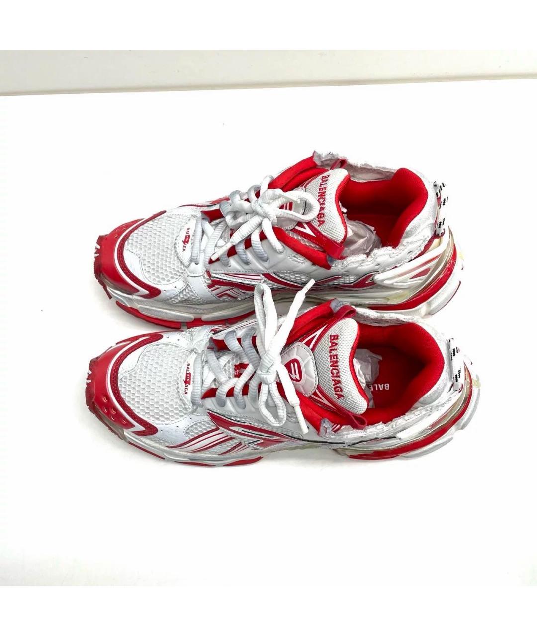 BALENCIAGA Красные низкие кроссовки / кеды, фото 3