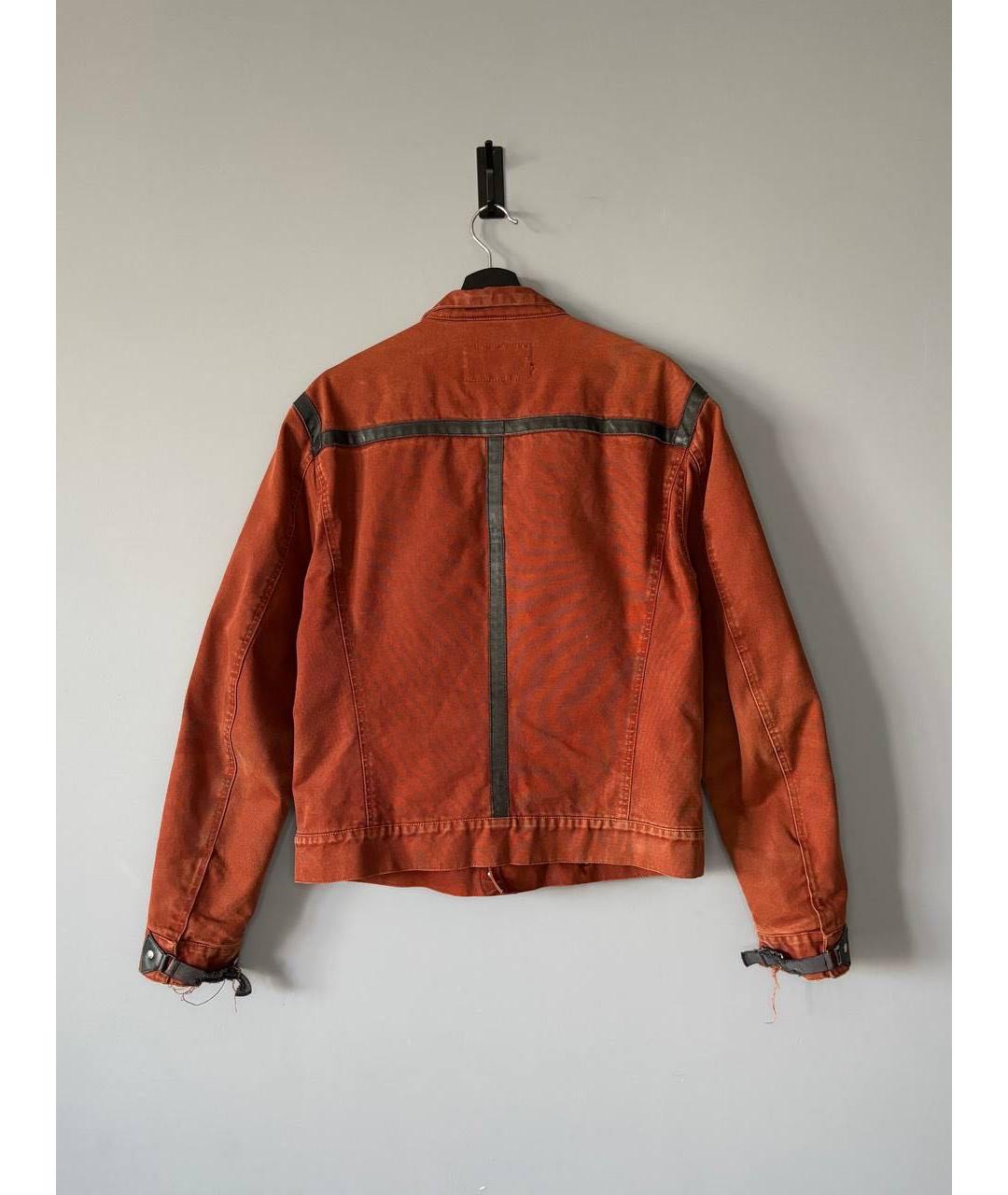 JEAN PAUL GAULTIER Оранжевая хлопковая куртка, фото 2