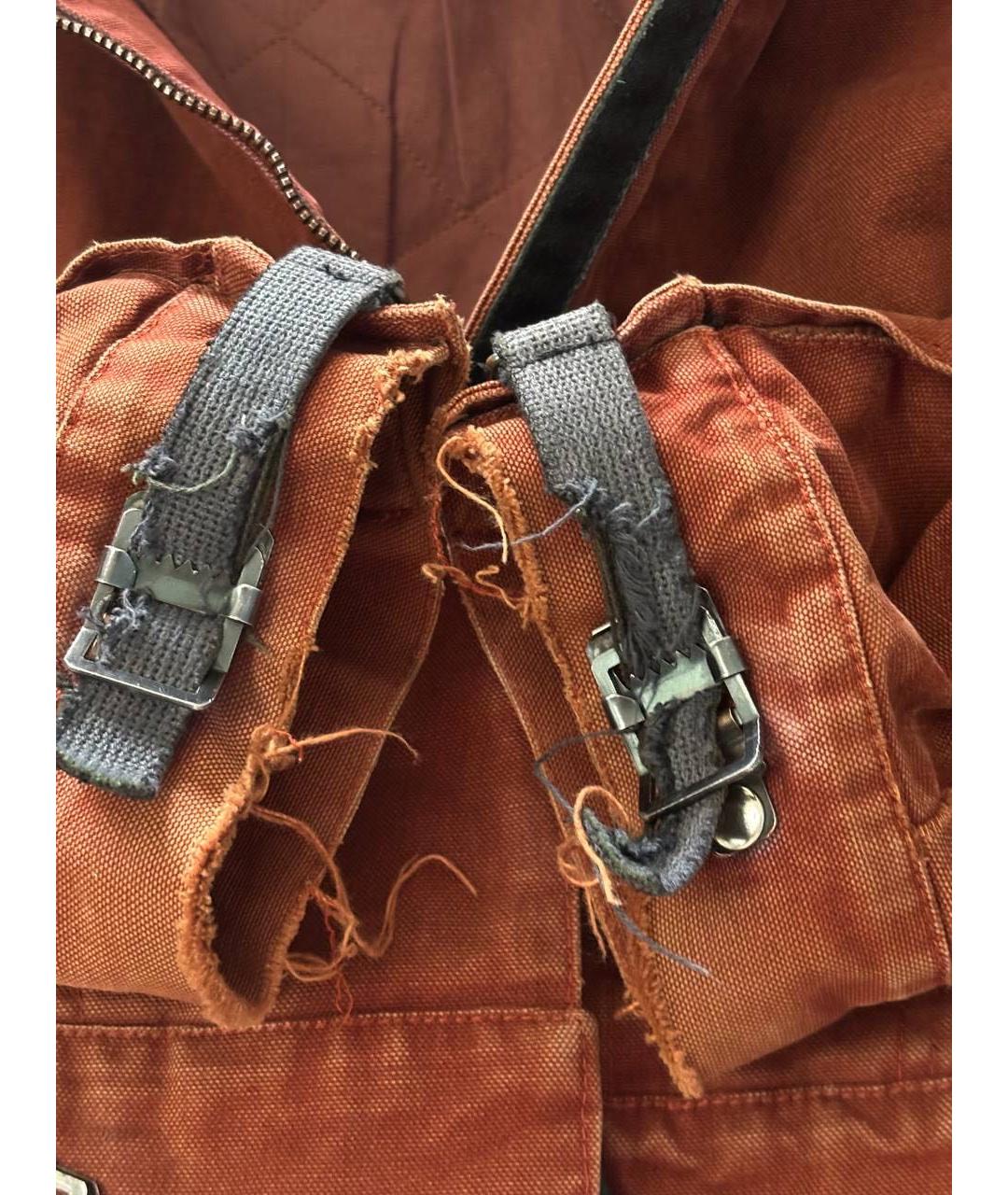 JEAN PAUL GAULTIER Оранжевая хлопковая куртка, фото 6