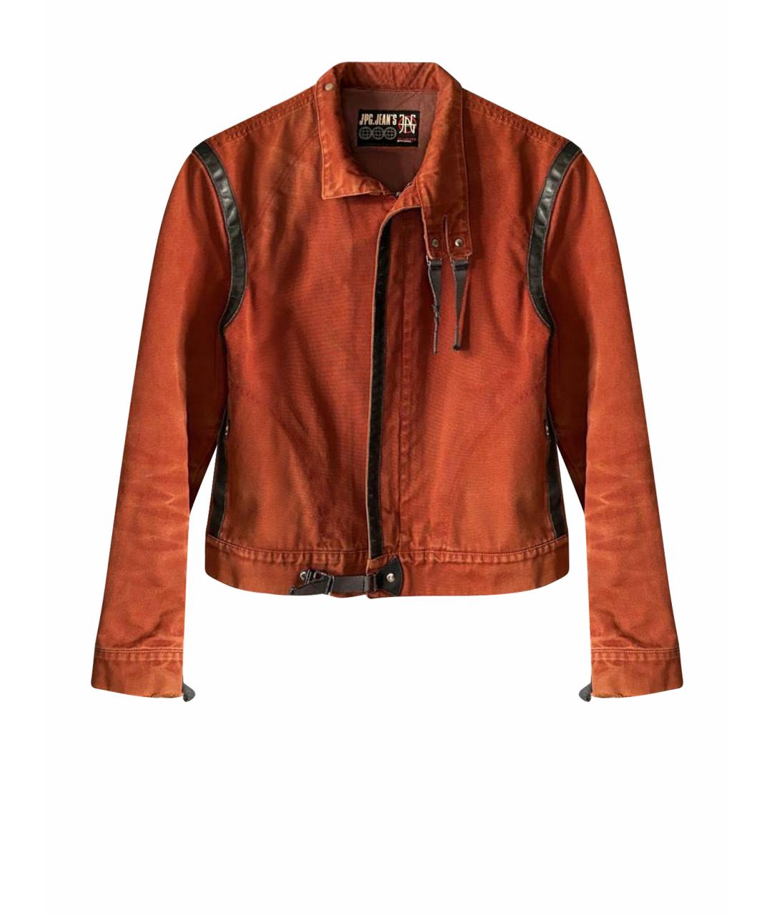 JEAN PAUL GAULTIER Оранжевая хлопковая куртка, фото 1