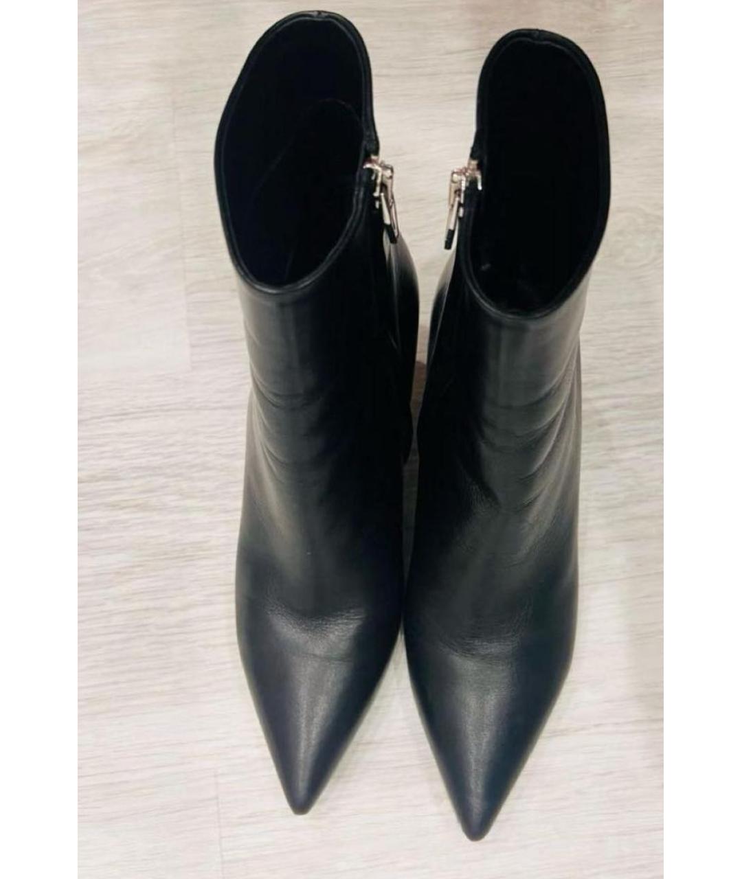 ALEXANDER WANG Черные кожаные ботильоны, фото 3