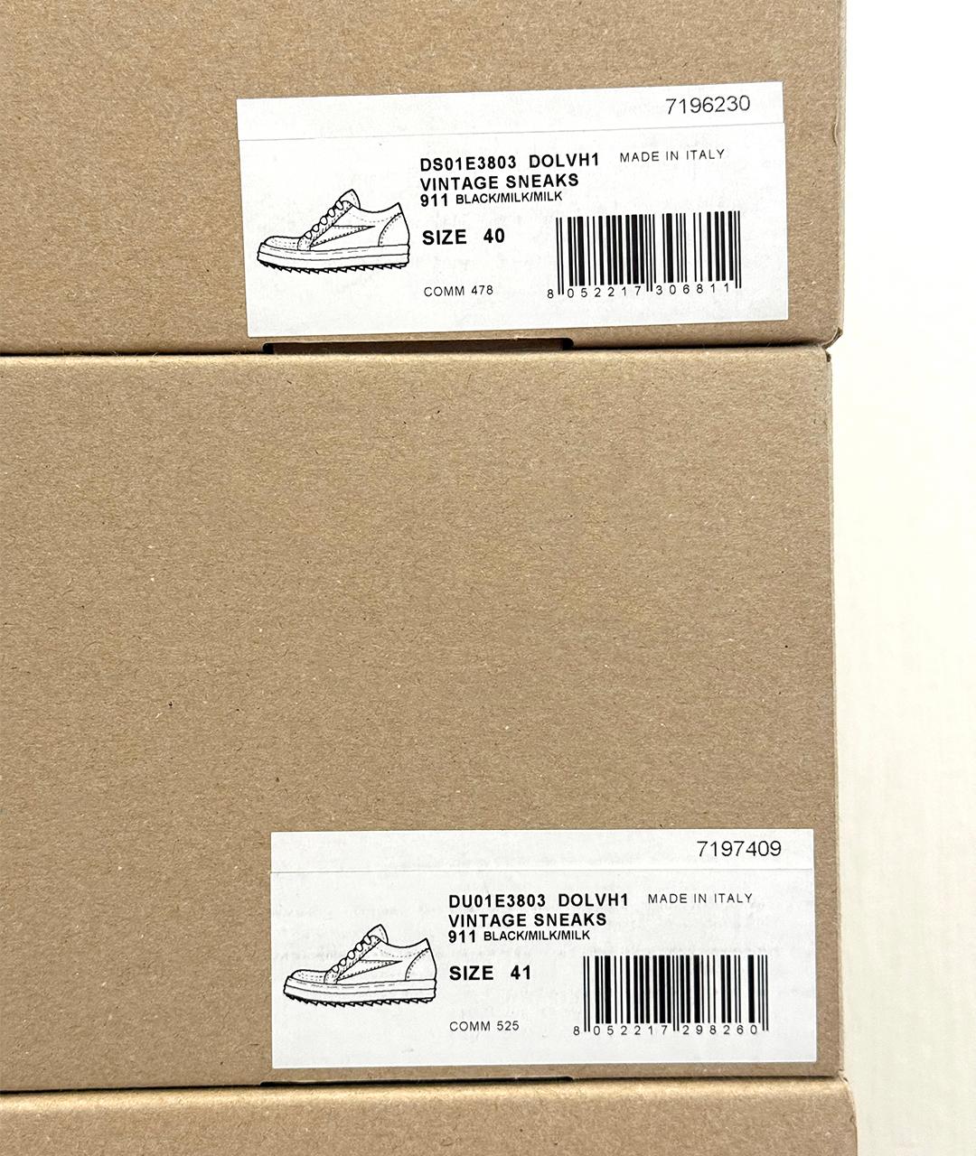 RICK OWENS DRKSHDW Черные текстильные низкие кроссовки / кеды, фото 8