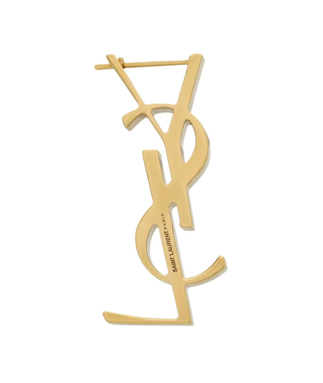 SAINT LAURENT Золотая металлическая булавка / брошь, фото 2