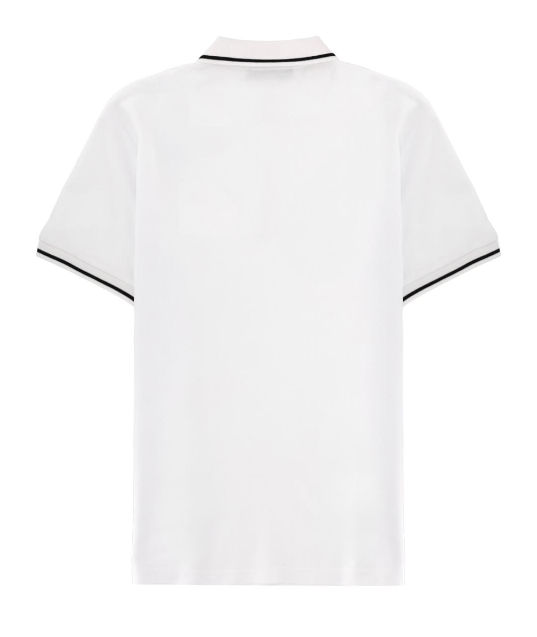 VERSACE JEANS COUTURE Белое хлопковое поло с коротким рукавом, фото 2